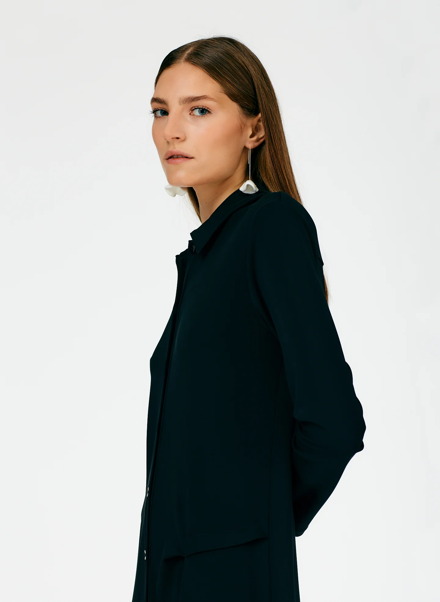 Serpentine Jersey Shirtdress - Image 10