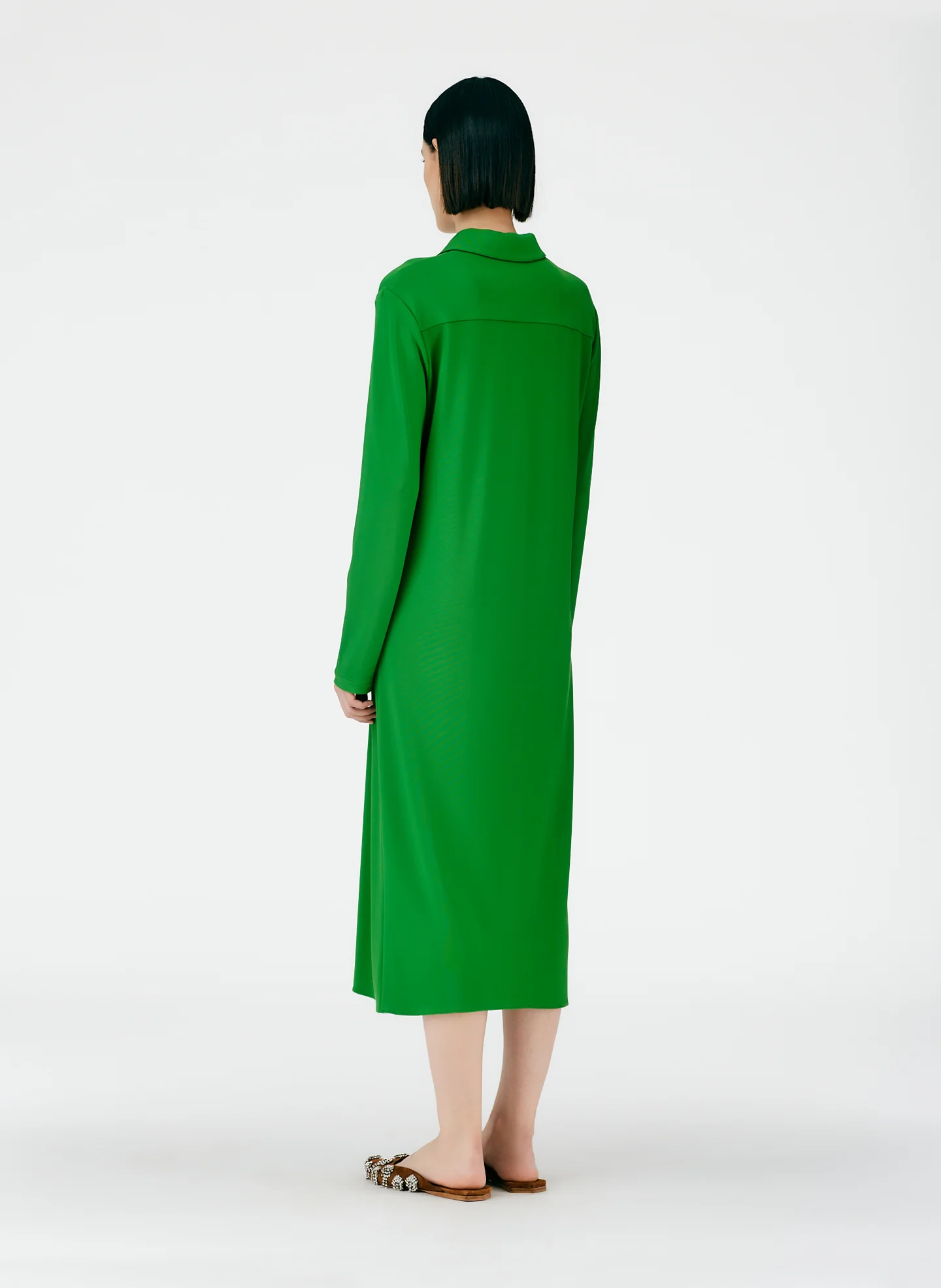 Serpentine Jersey Shirtdress - Image 3