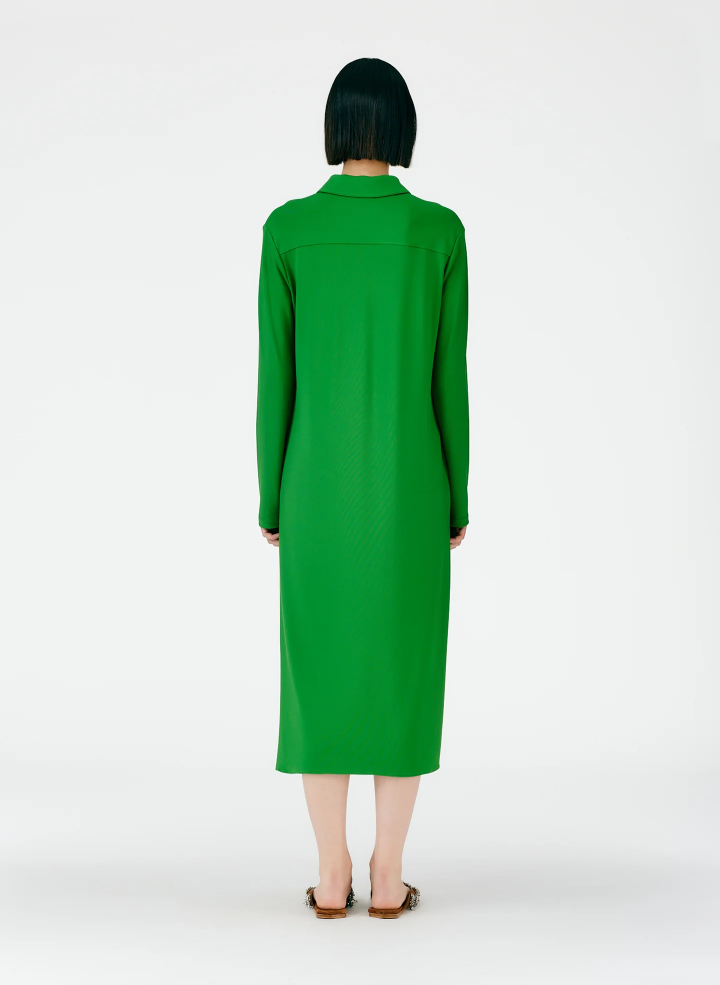 Serpentine Jersey Shirtdress - Image 4