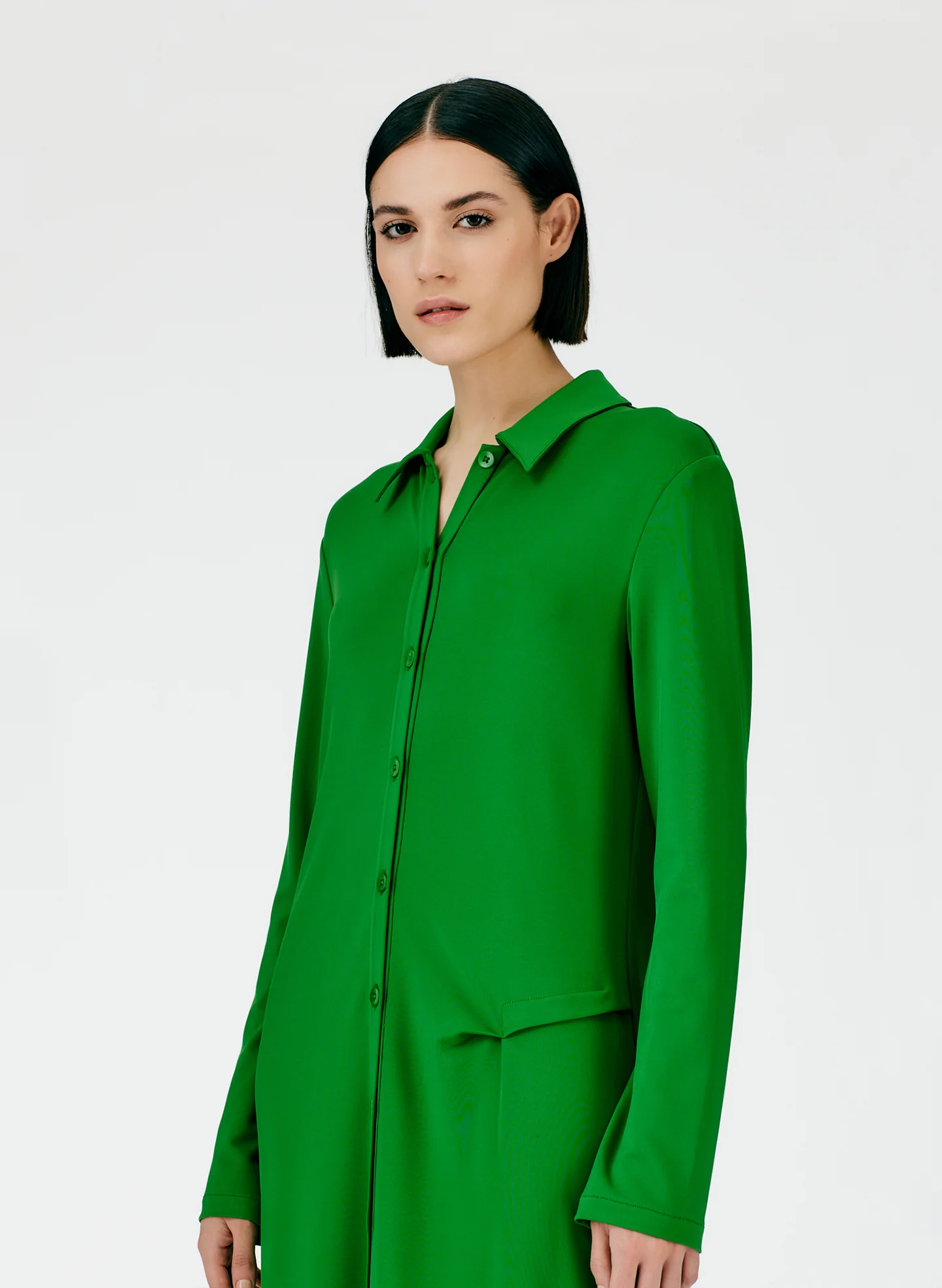 Serpentine Jersey Shirtdress - Image 5