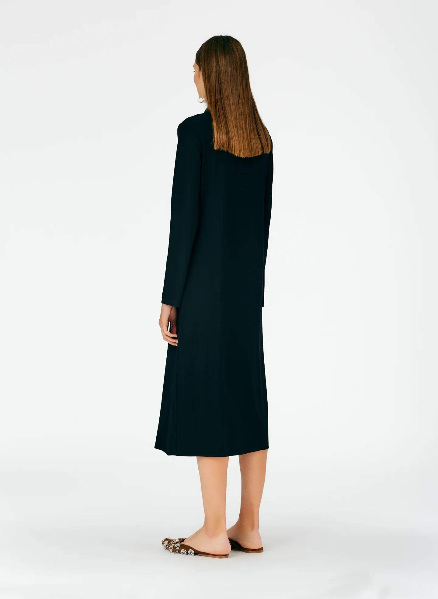 Serpentine Jersey Shirtdress - Image 9