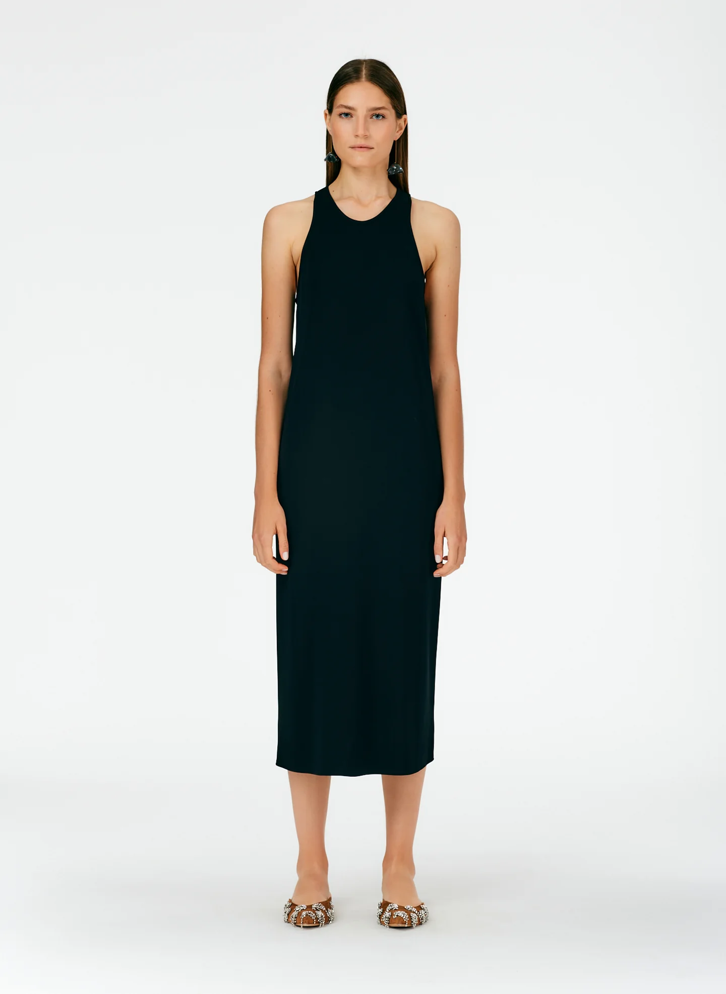 Serpentine Jersey Tank Dress
