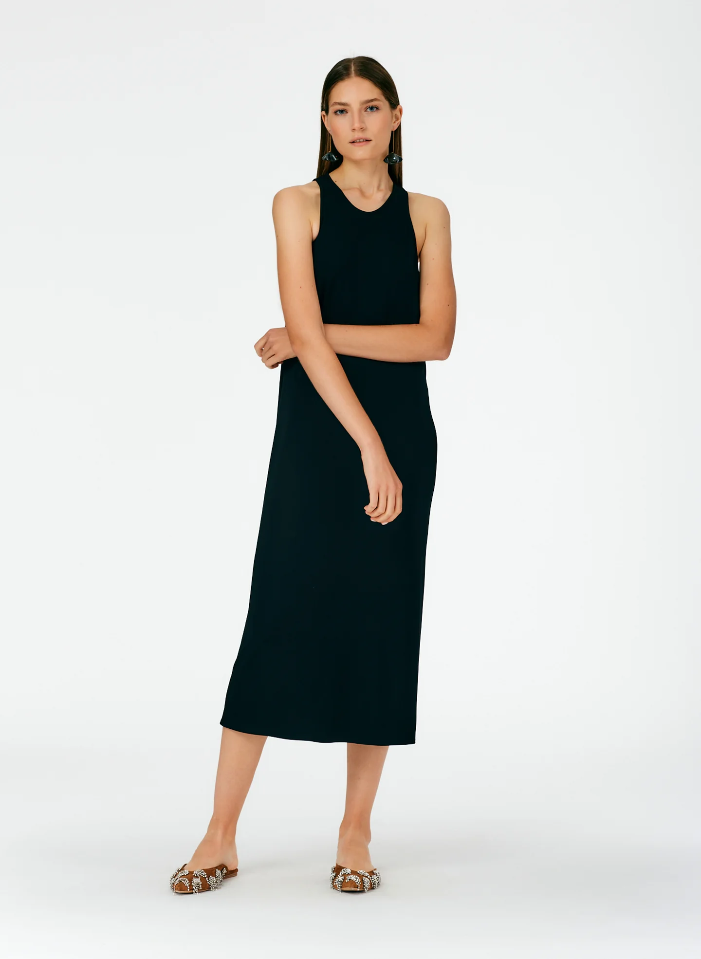Serpentine Jersey Tank Dress - Image 11