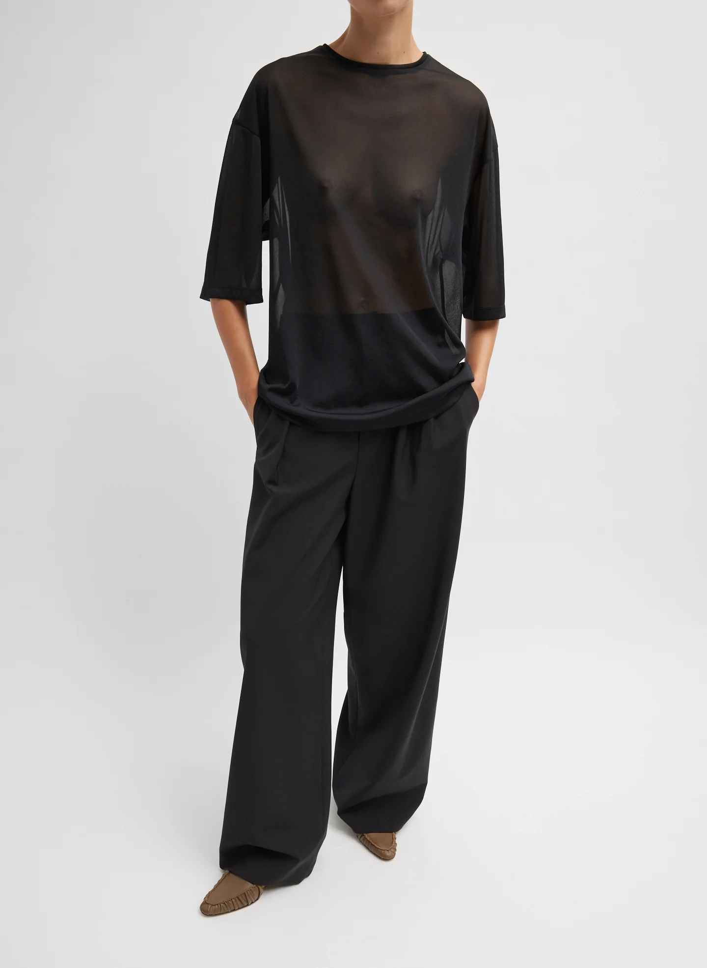 Sheer Gauze Easy T-Shirt - Image 6