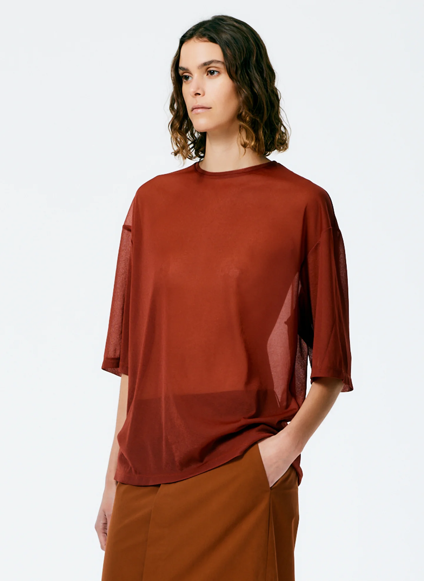 Sheer Gauze Easy T-Shirt - Image 2