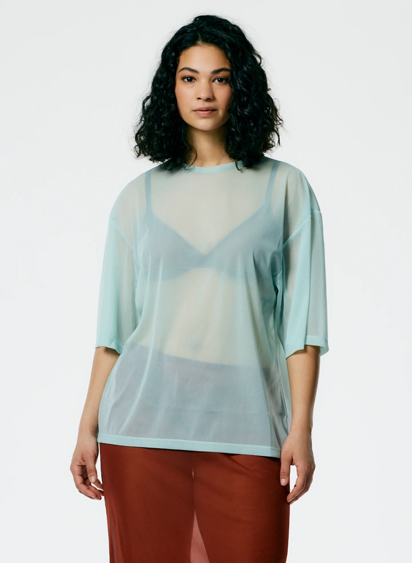 Sheer Gauze Easy T-Shirt