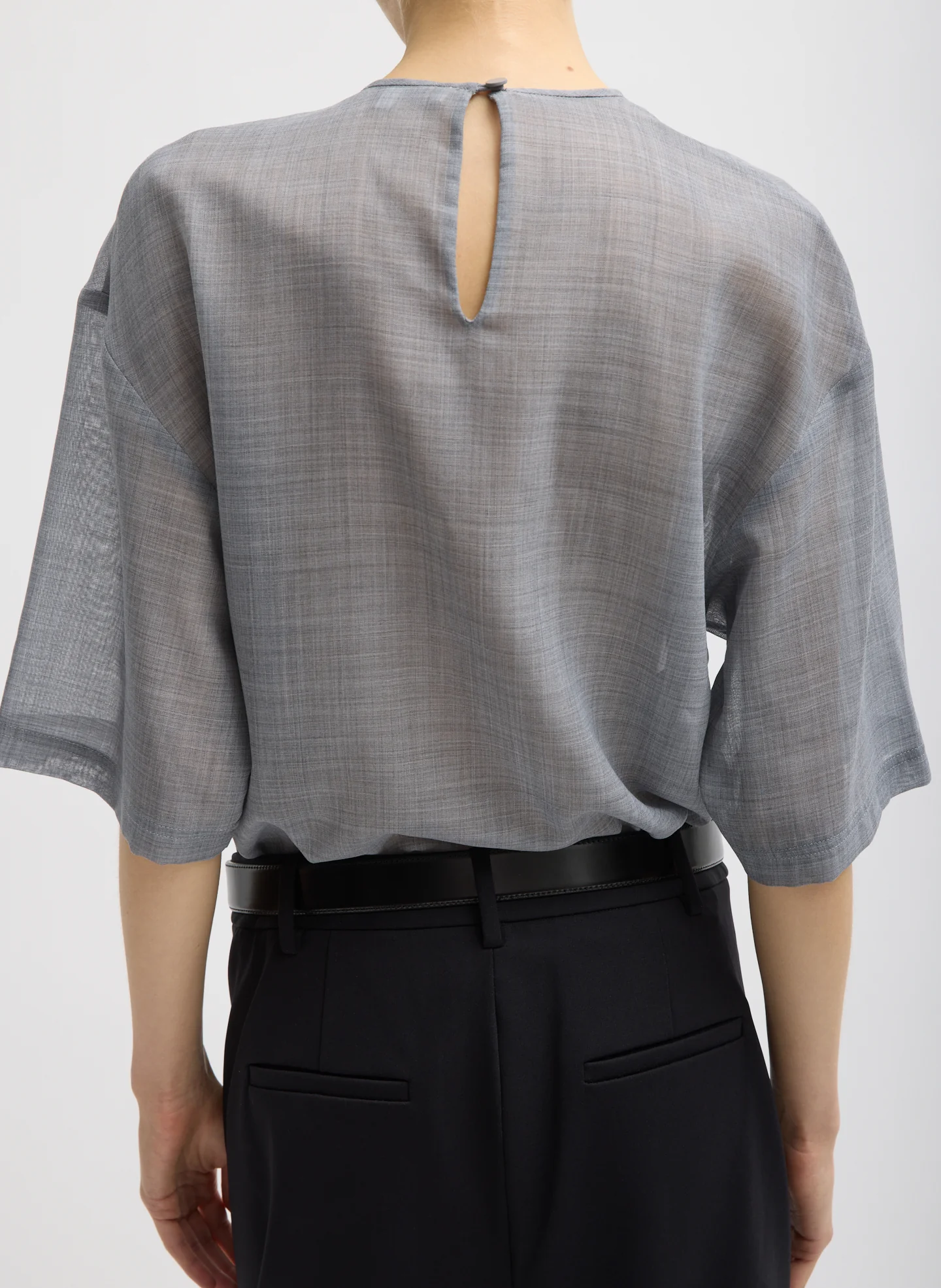 Sheer Wool Gauze Easy T-Shirt - Image 5