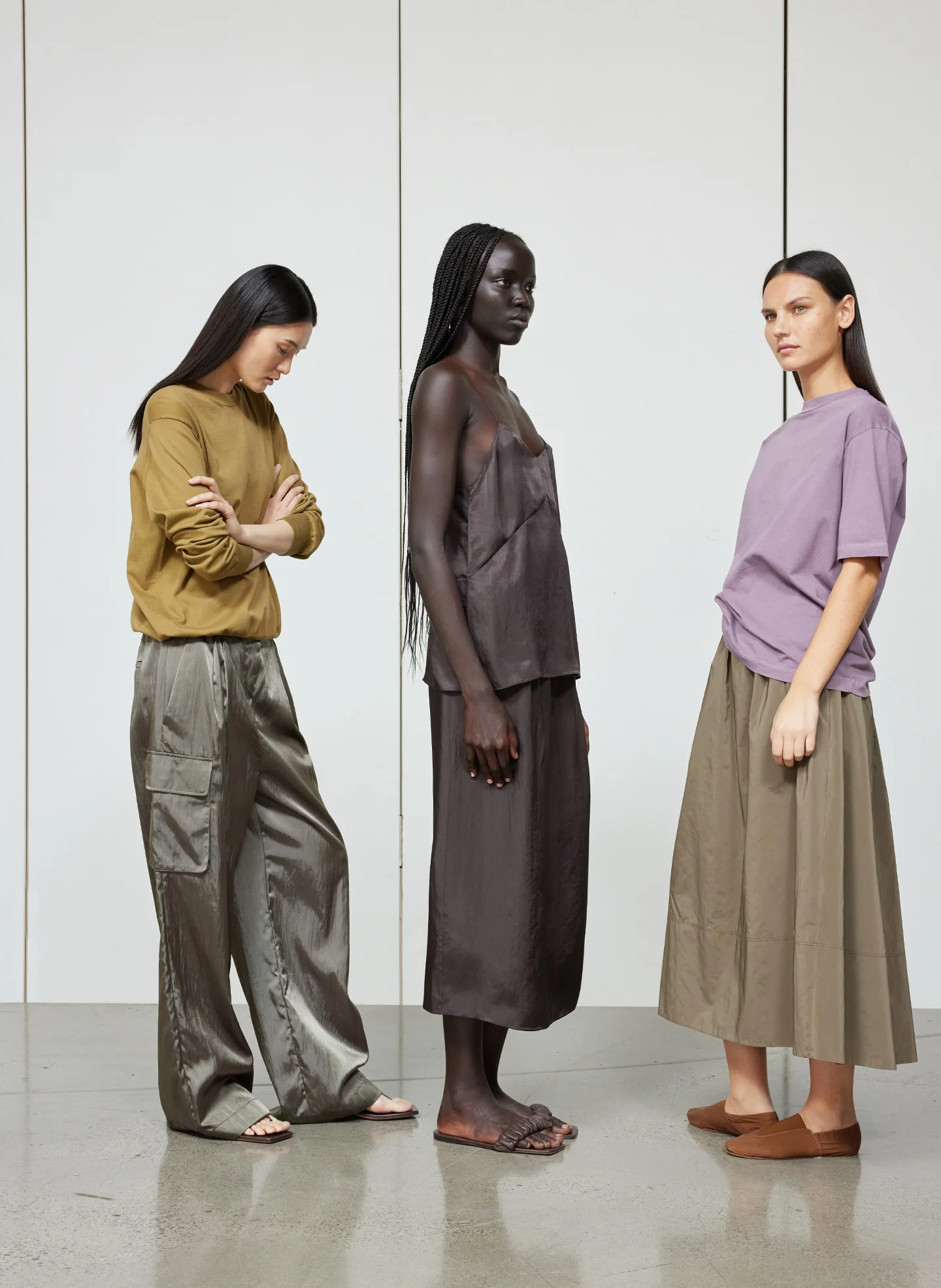 Shiny Nylon Pleated Stella Cargo Pant - Image 2