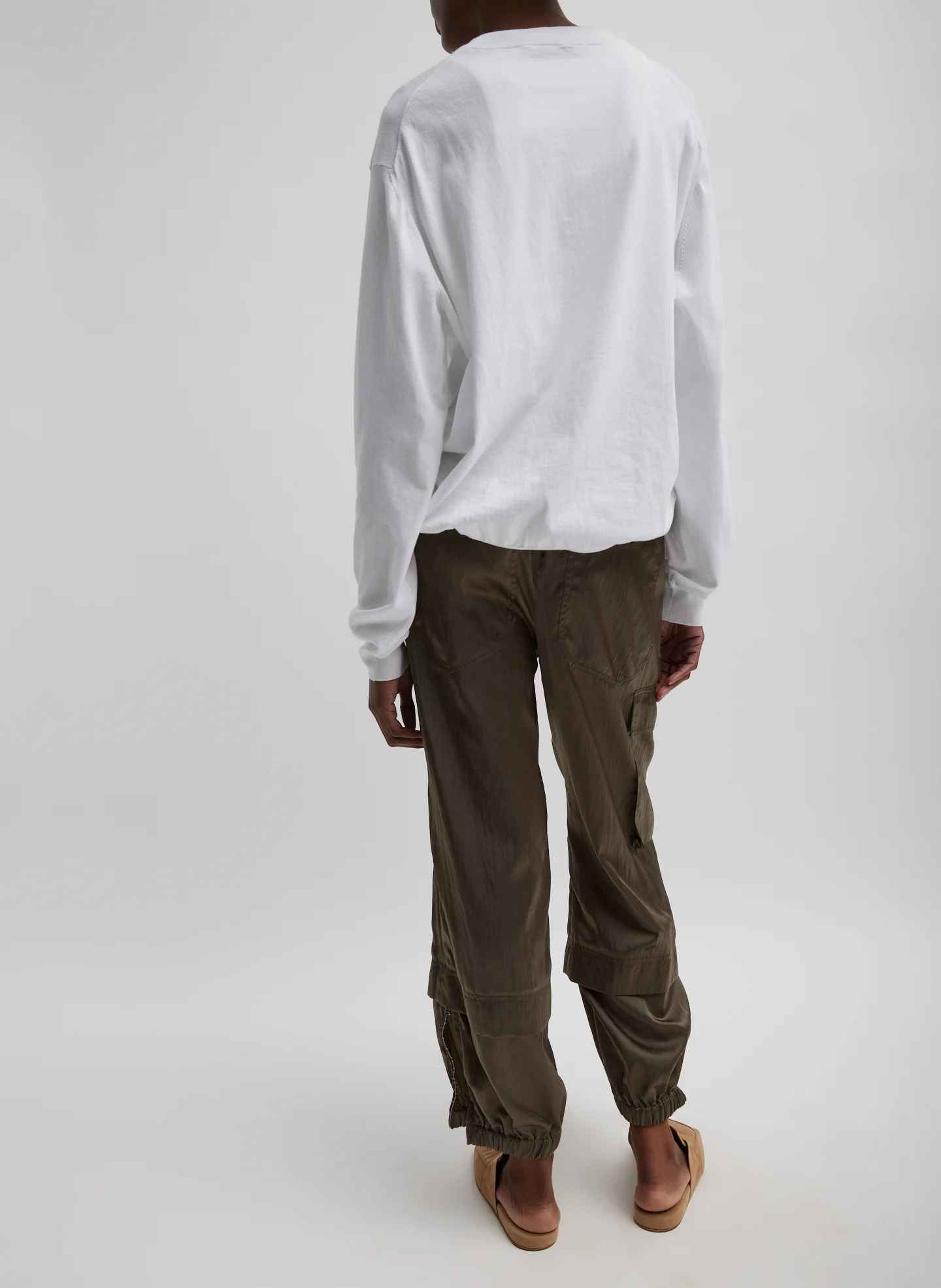Shiny Nylon Pull On Wilt Jogger - Image 4