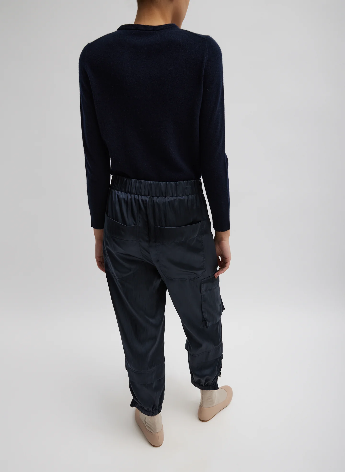 Shiny Nylon Pull On Wilt Jogger - Image 4