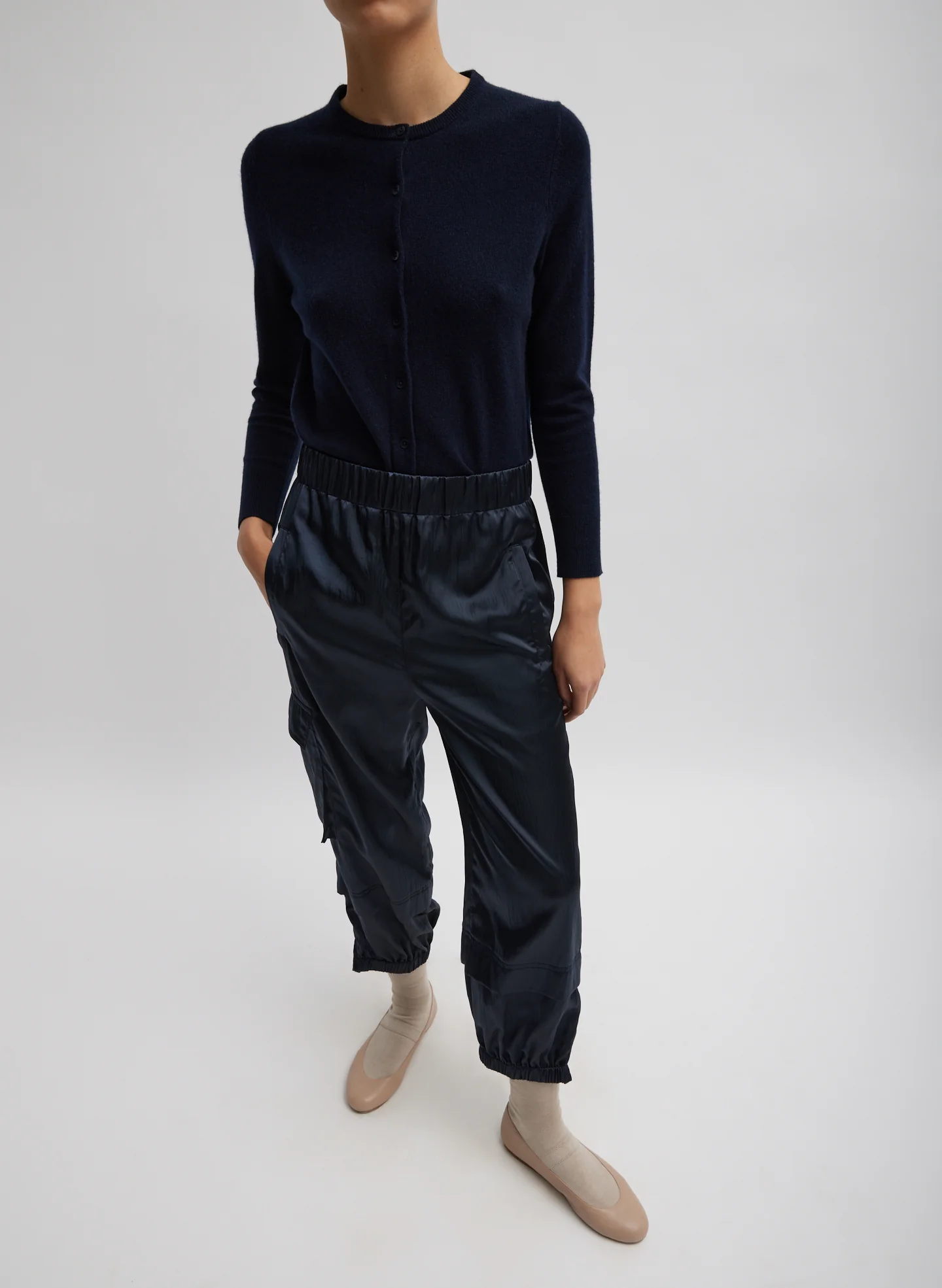 Shiny Nylon Pull On Wilt Jogger - Image 5