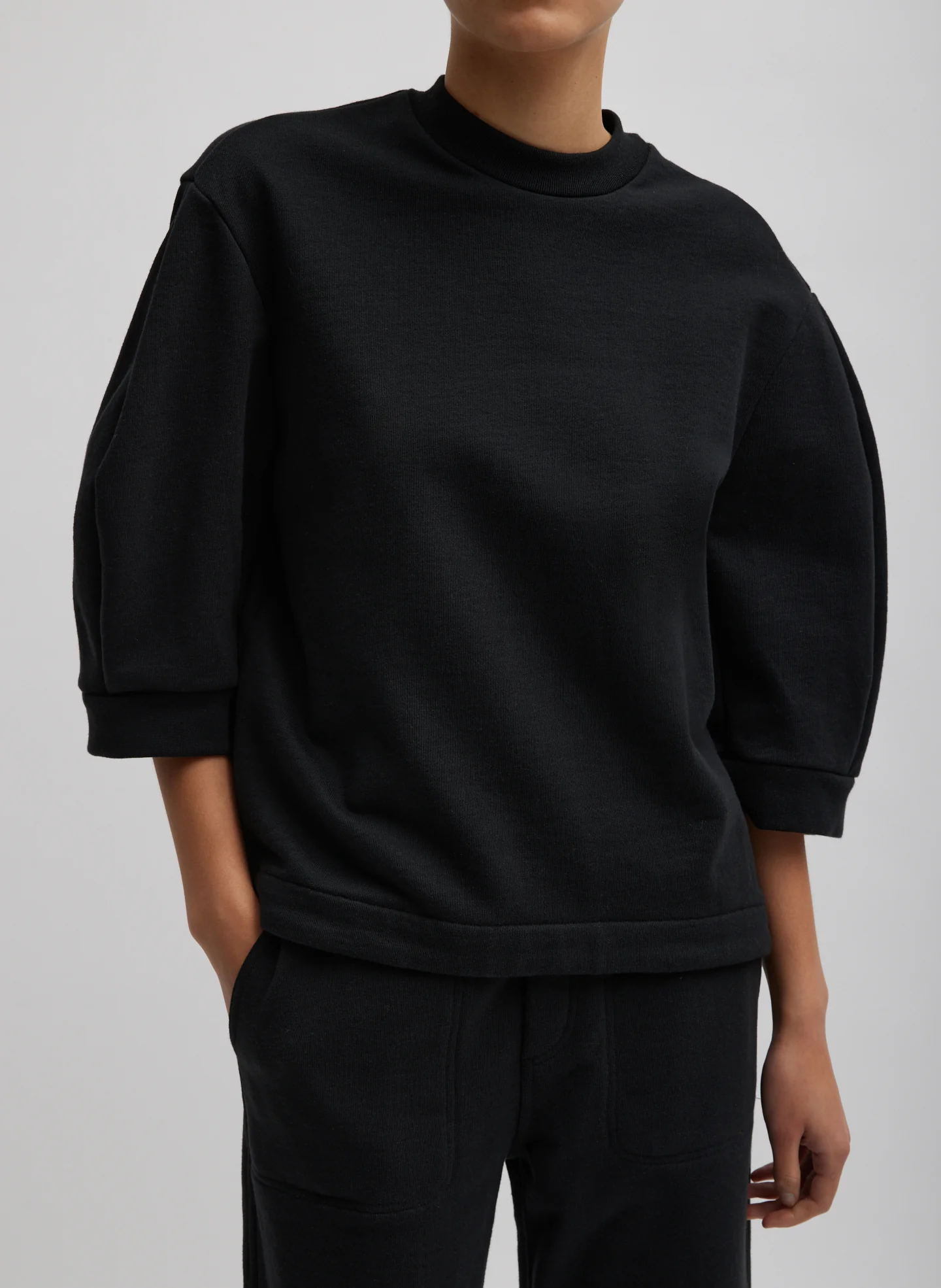 Sculpted Short Sleeve Sweatshirt