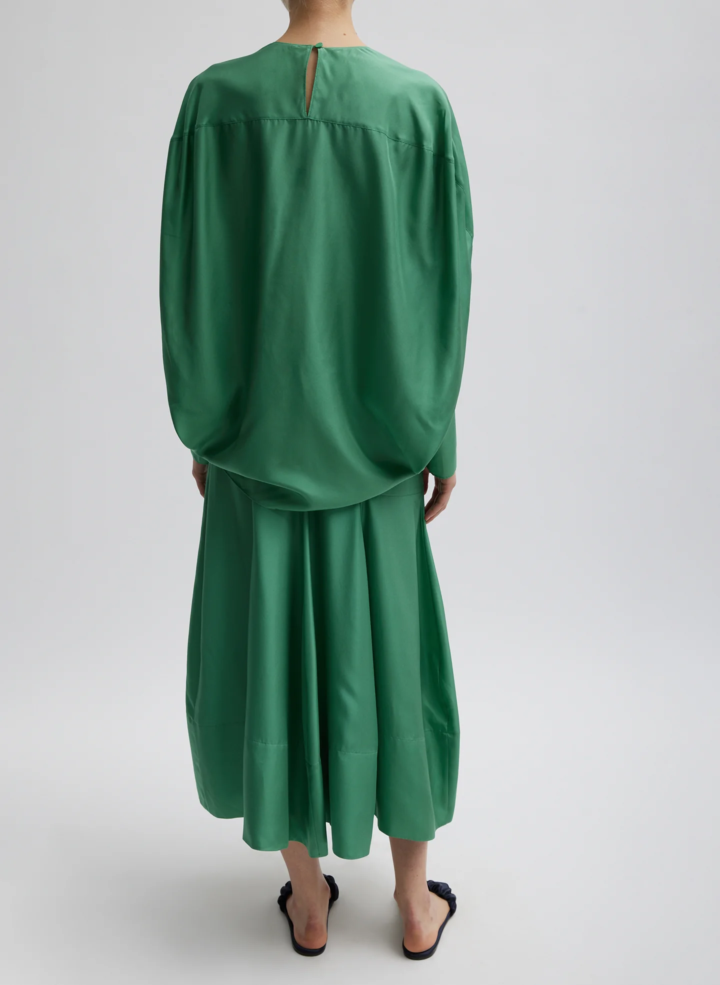 Silk Habutai Circular Seamed Skirt - Image 5