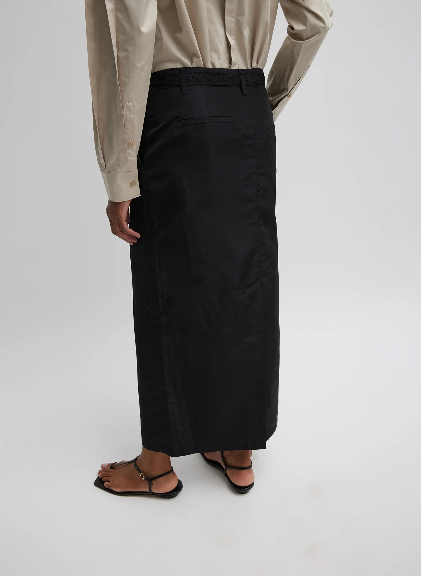 Silk Nylon Maxi Skirt - Image 5