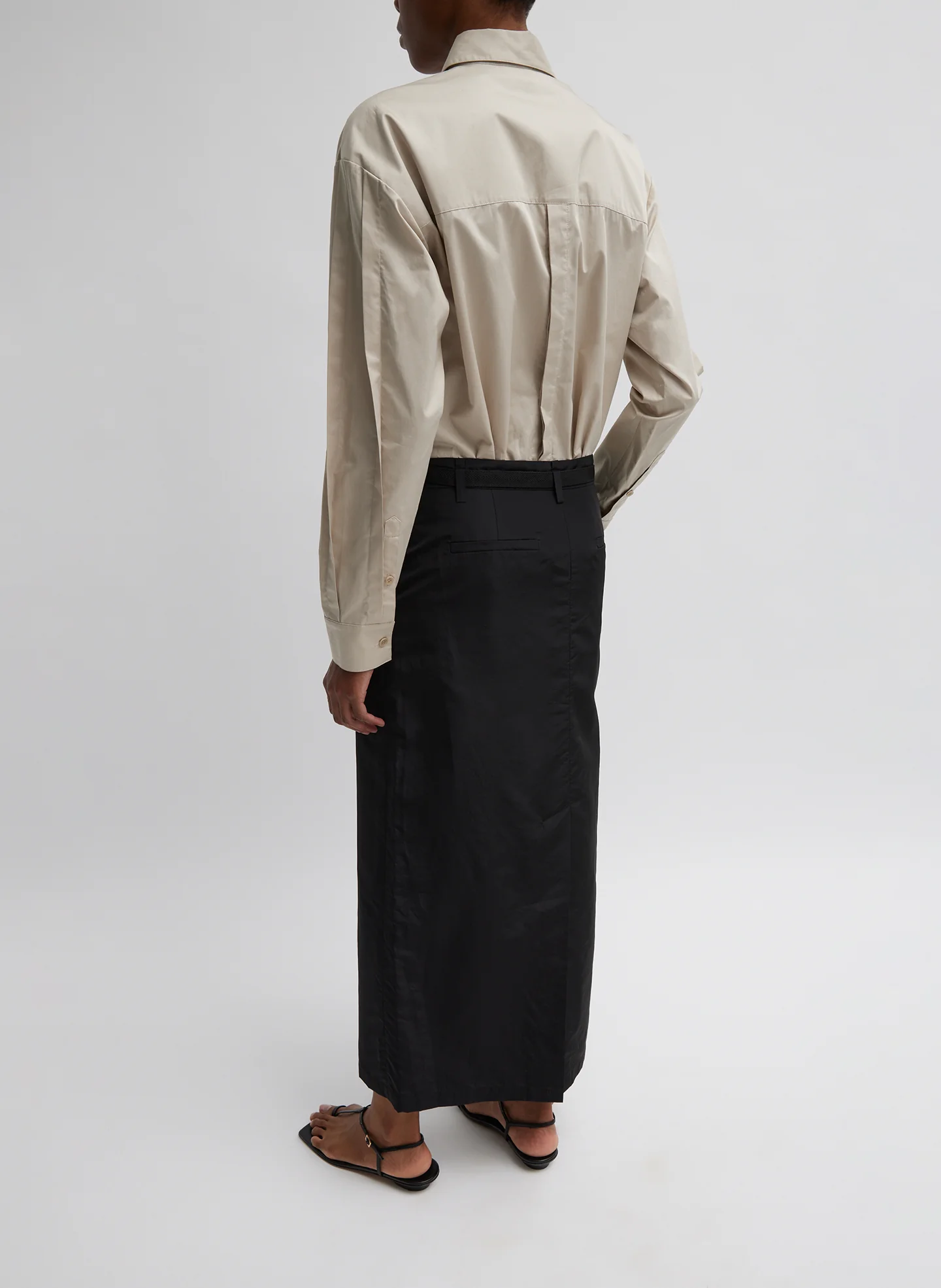 Silk Nylon Maxi Skirt - Image 8