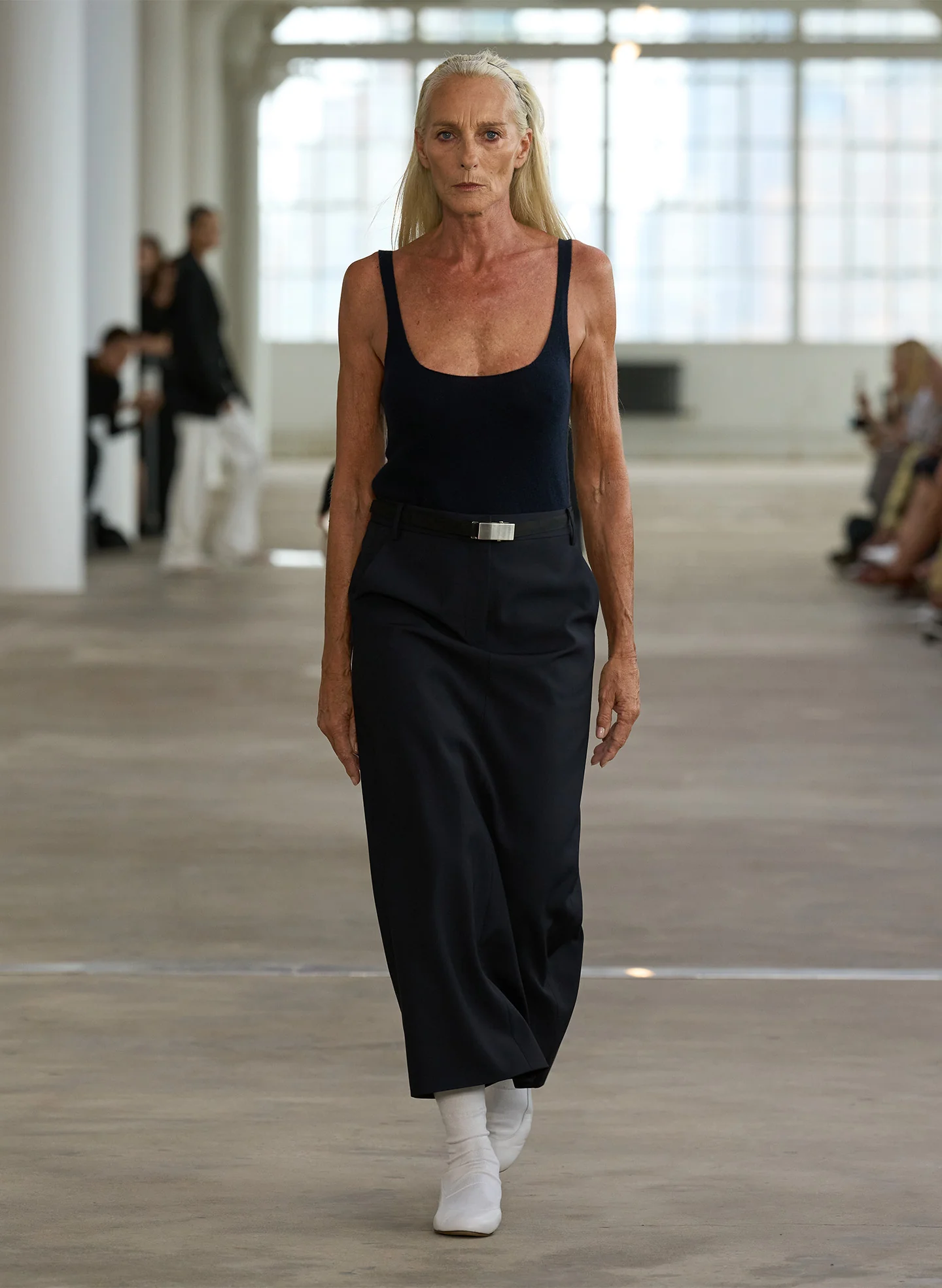 Silk Nylon Maxi Skirt - Image 2
