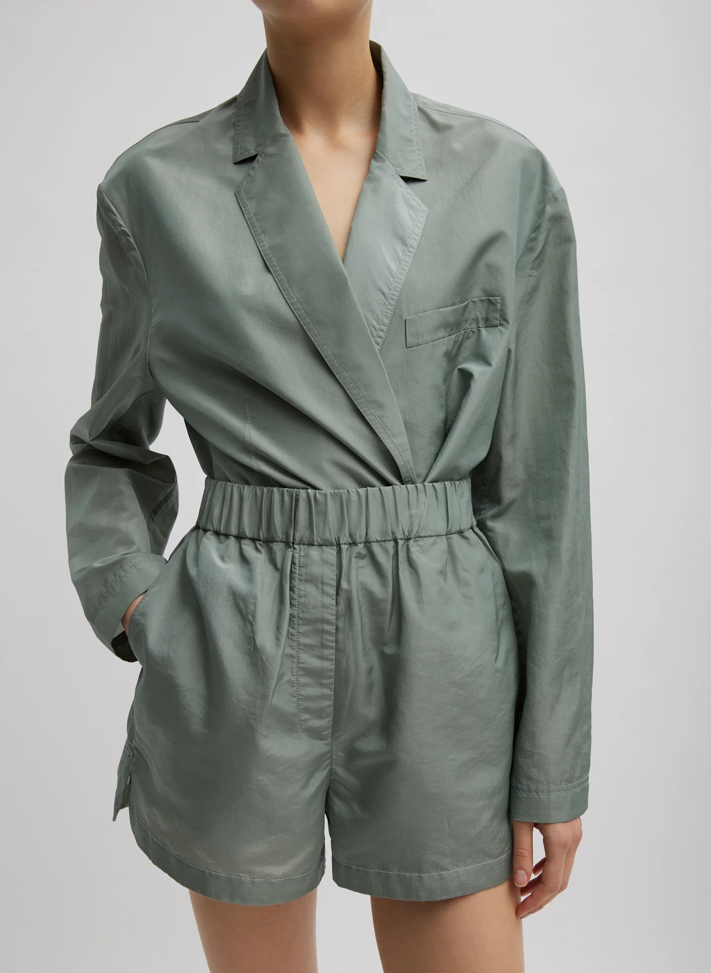 Silk Nylon Pull On Shorts - Image 4