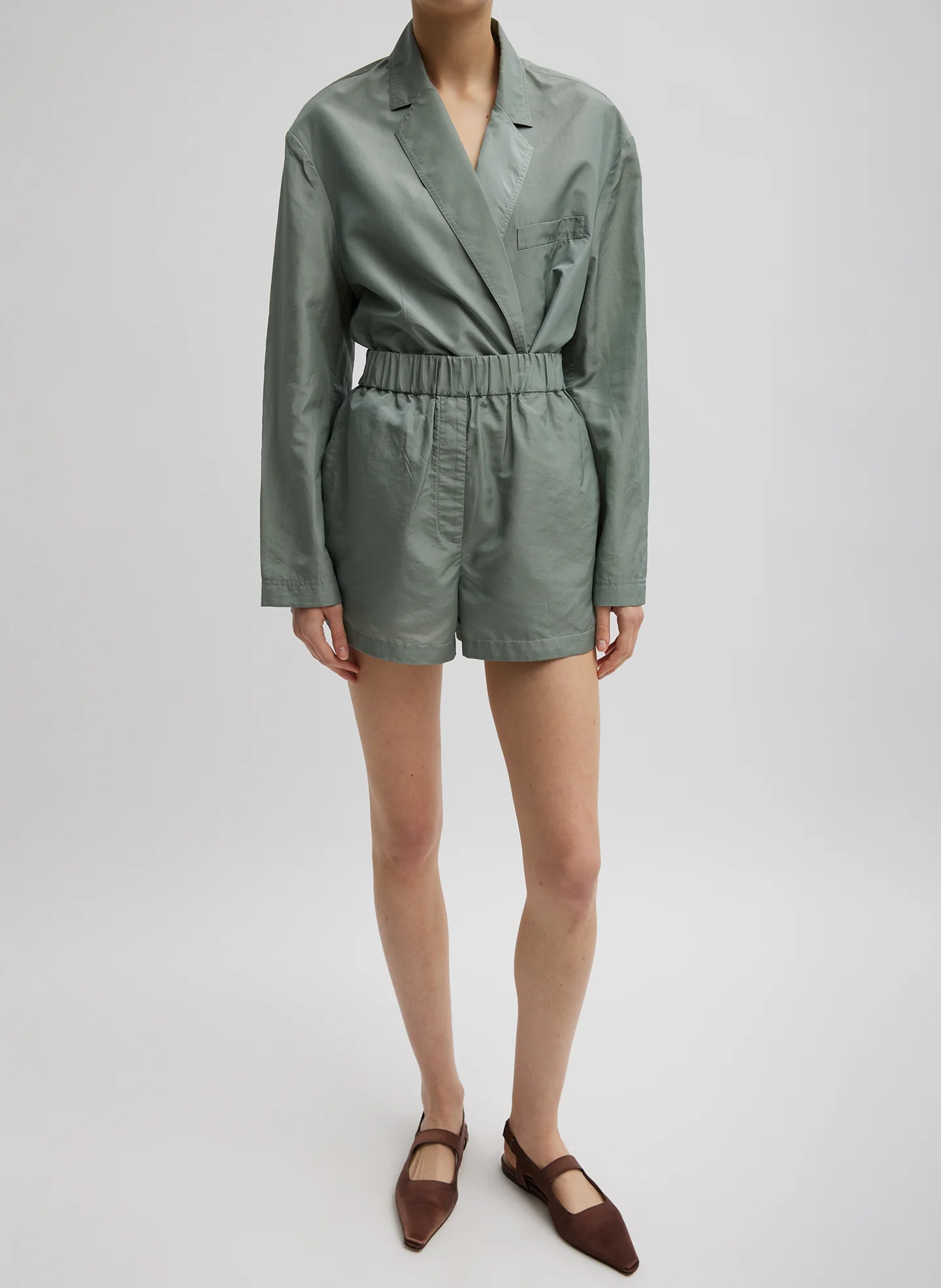 Silk Nylon Pull On Shorts - Image 7