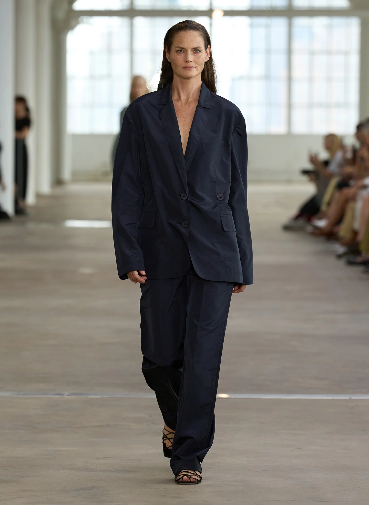 Silk Nylon Straight Leg Trouser - Image 2