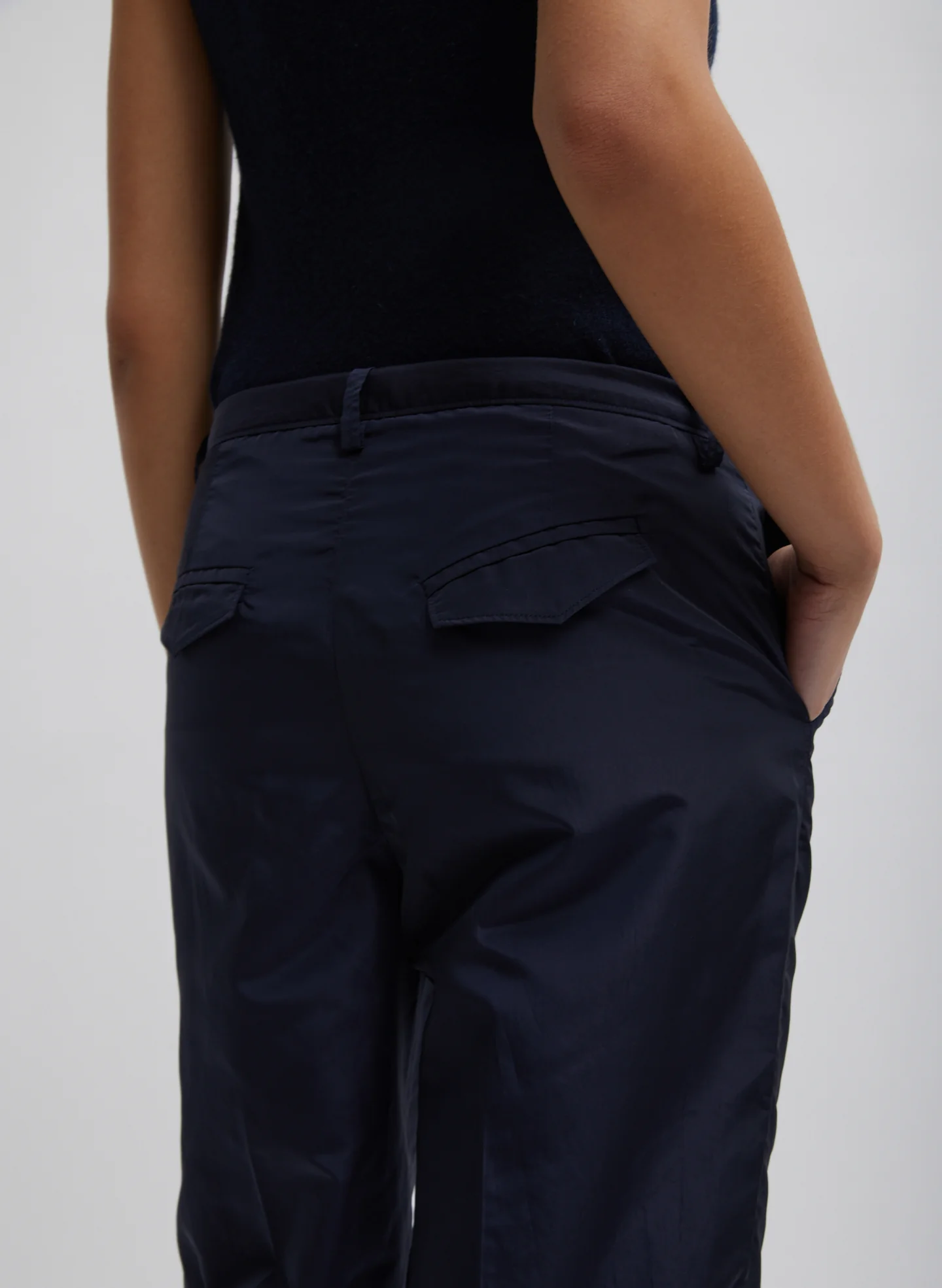 Silk Nylon Straight Leg Trouser - Image 3
