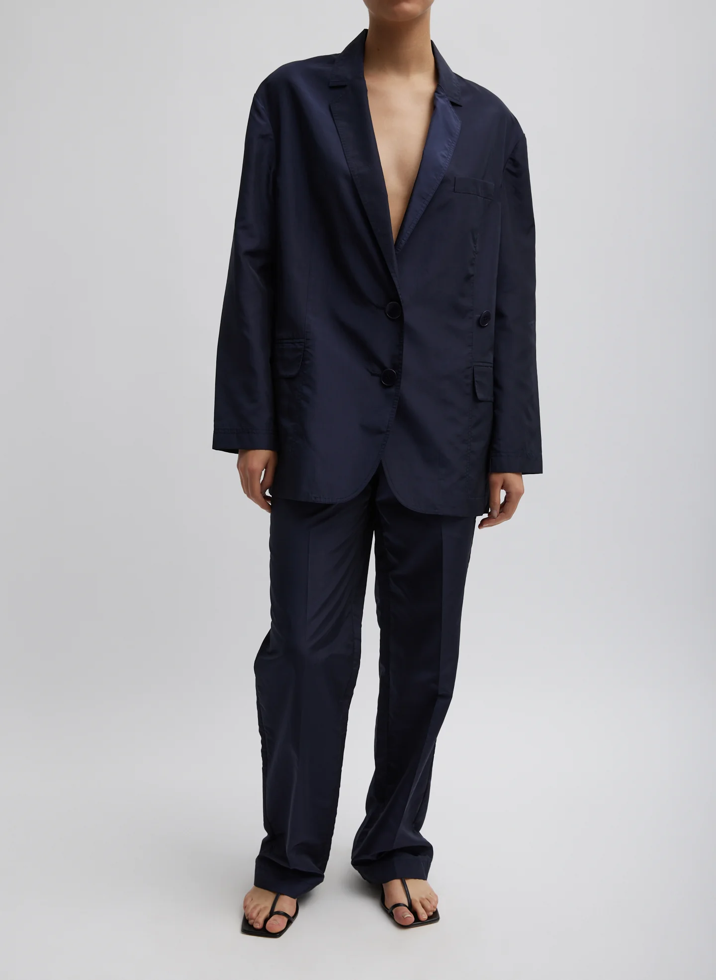 Silk Nylon Straight Leg Trouser - Image 8