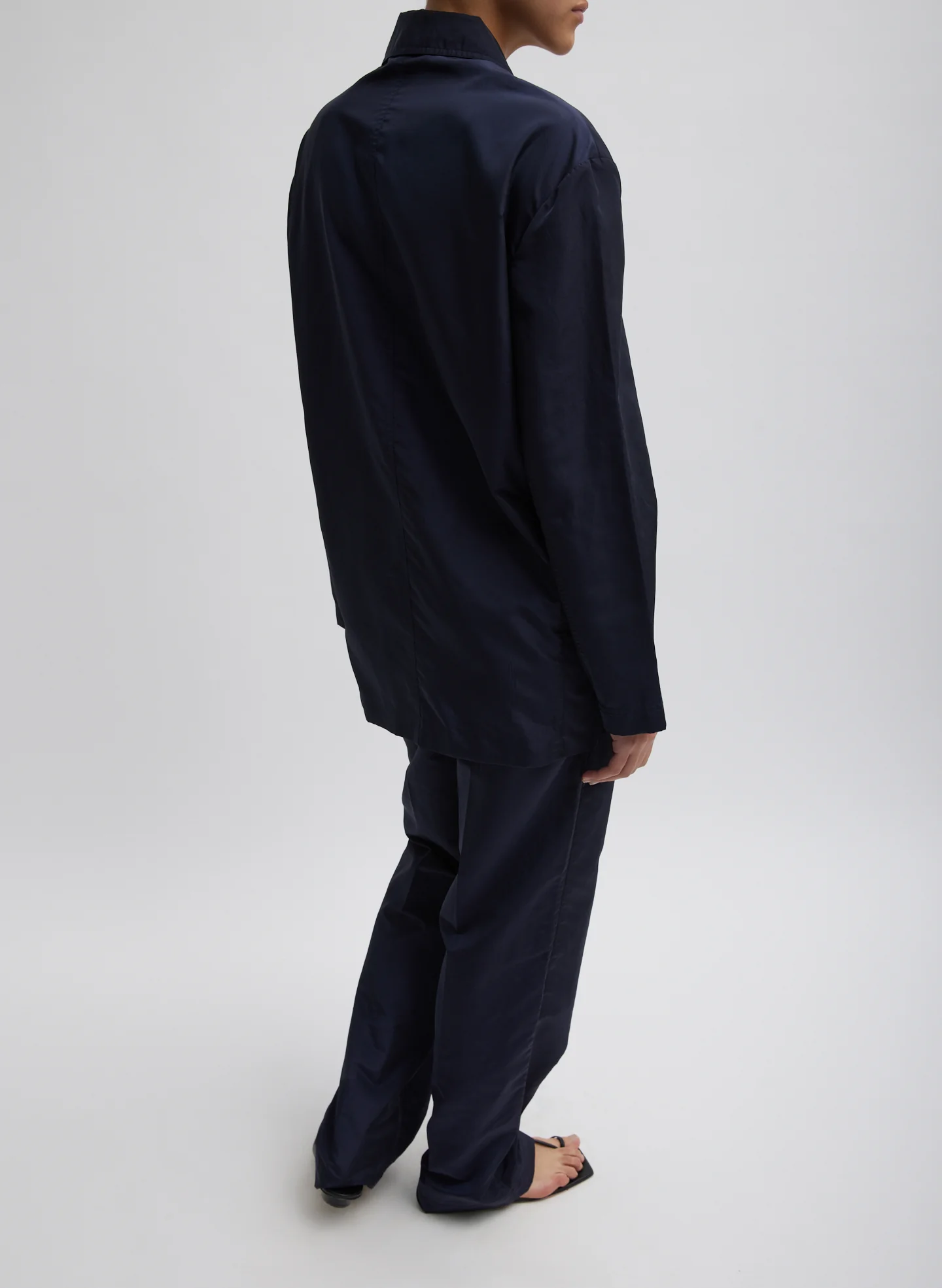 Silk Nylon Straight Leg Trouser - Image 9