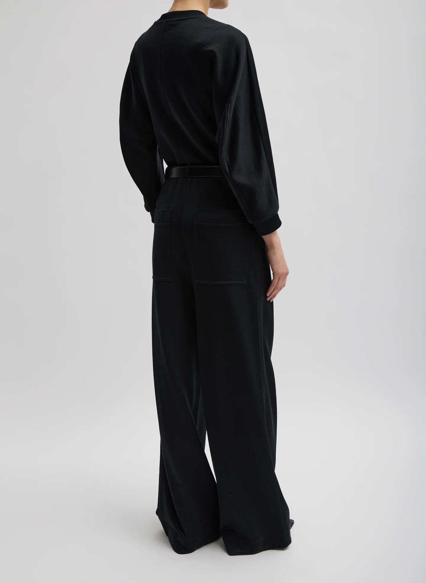 Silk Terry Pleated Pull On Pant - Image 5