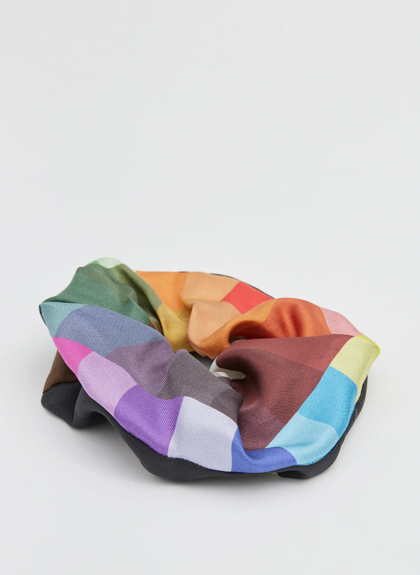 Silk Twill Color Wheel Scrunchie - Image 3