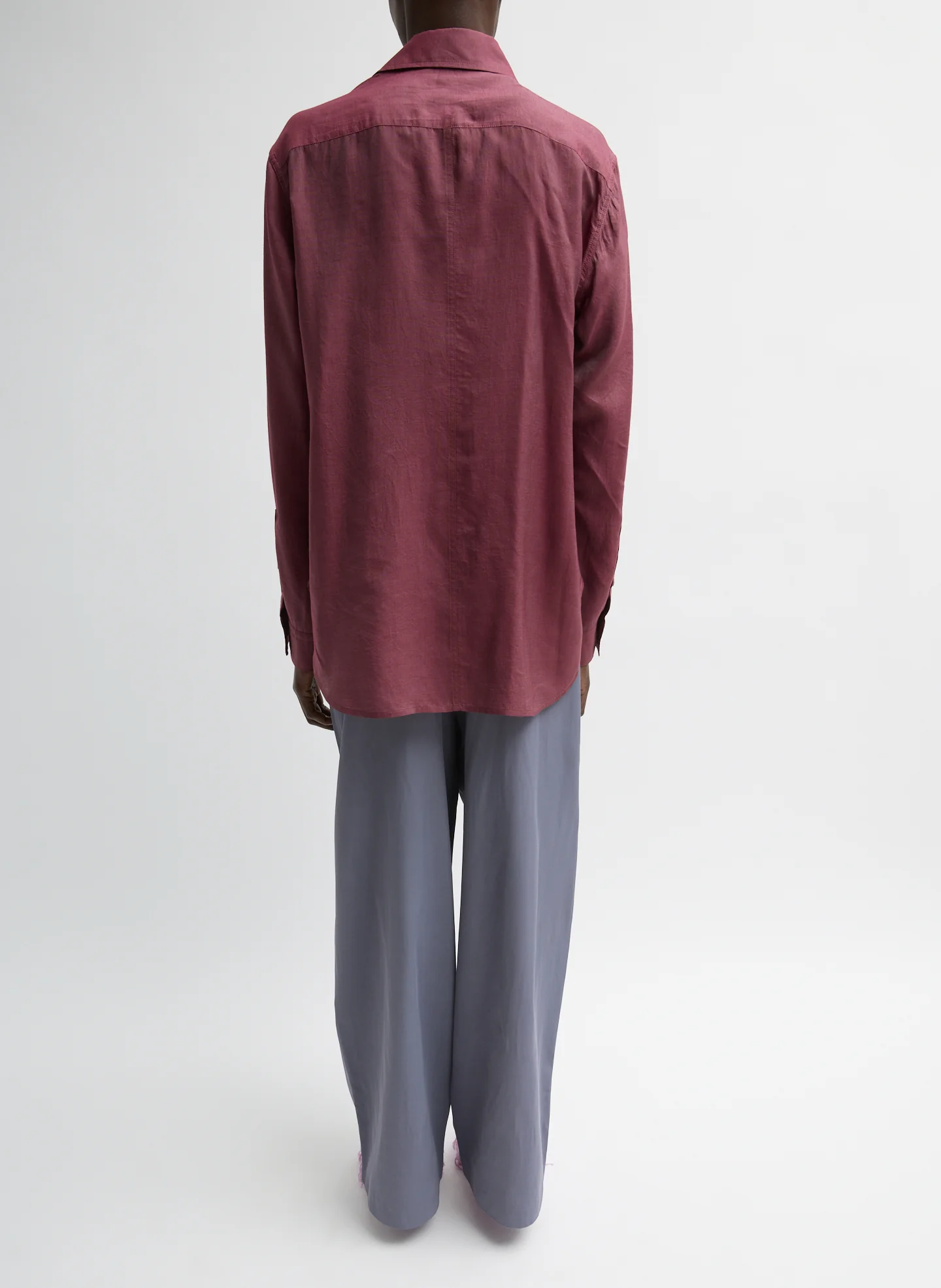 Silk Voile Charlie Men's Slim Shirt - Image 5