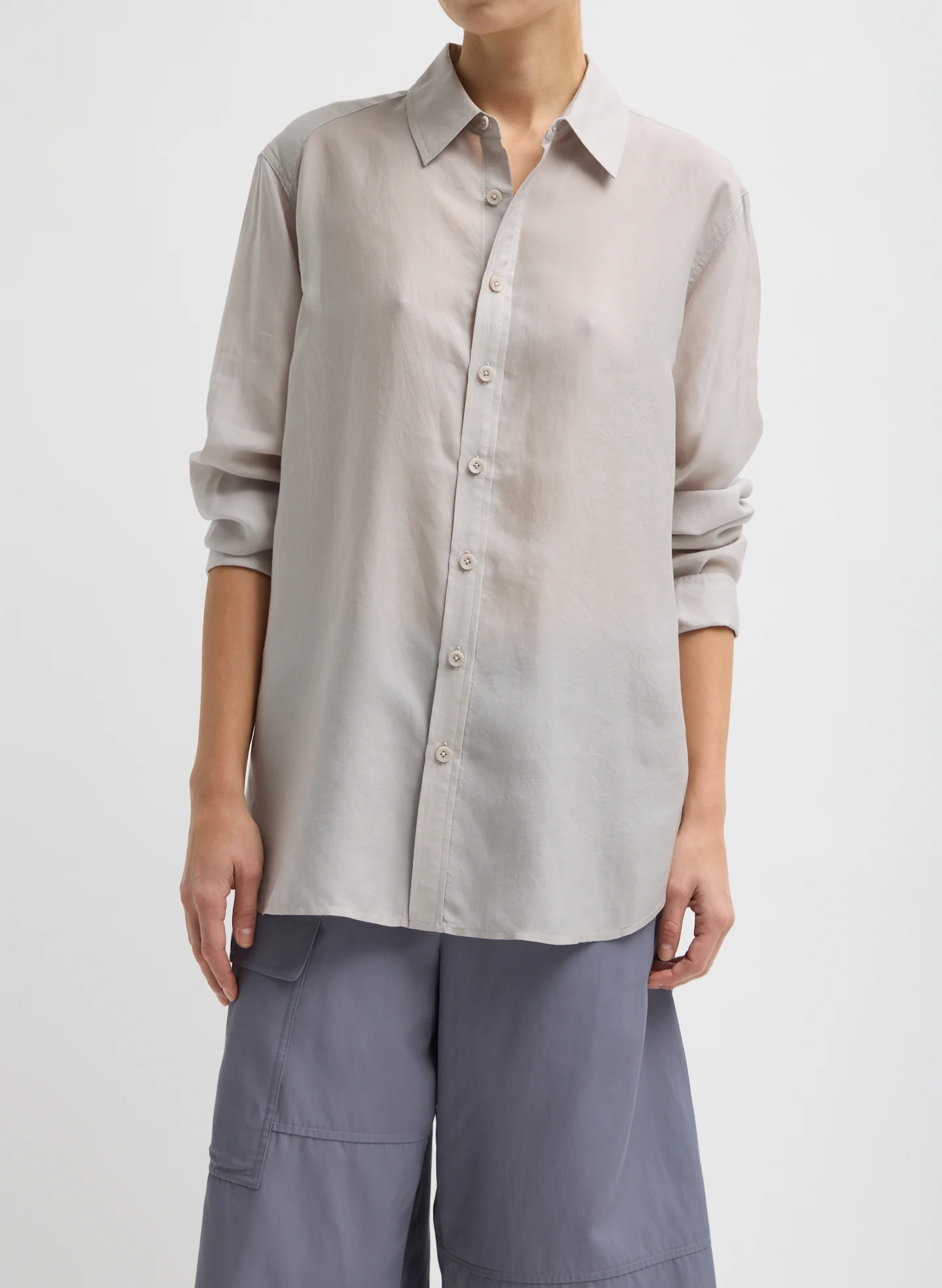 Silk Voile Charlie Men's Slim Shirt
