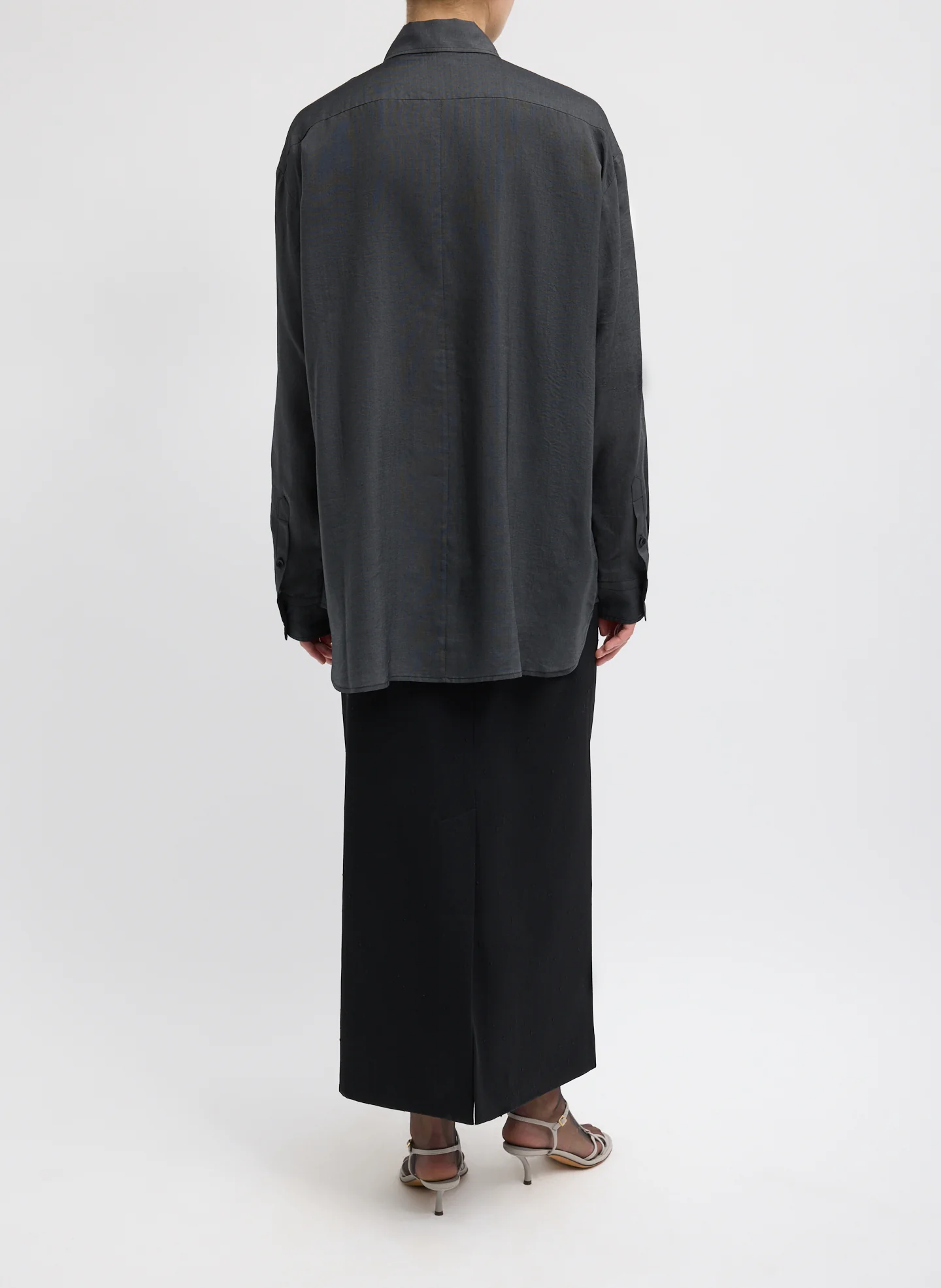 Silk Voile Easy Pintucked Shirt - Image 5