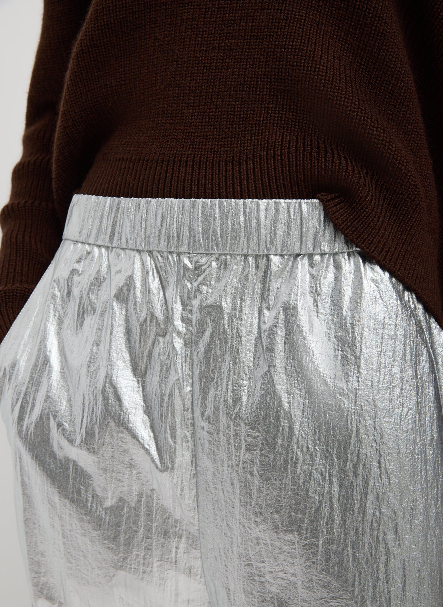Silver Metallic Nylon Winslow Pant - Image 5