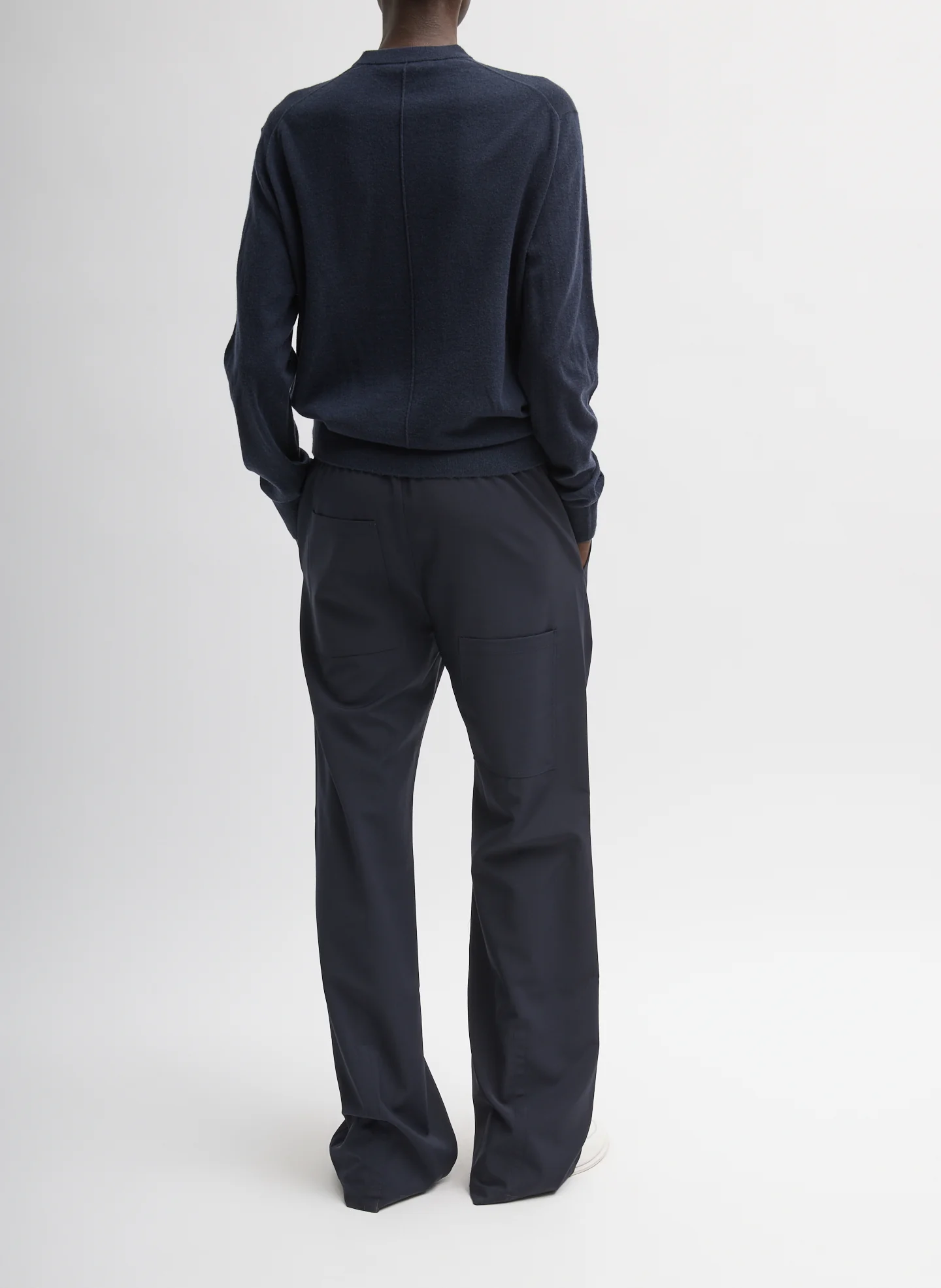 Skinlike Mercerized Wool Crewneck Pullover - Image 4