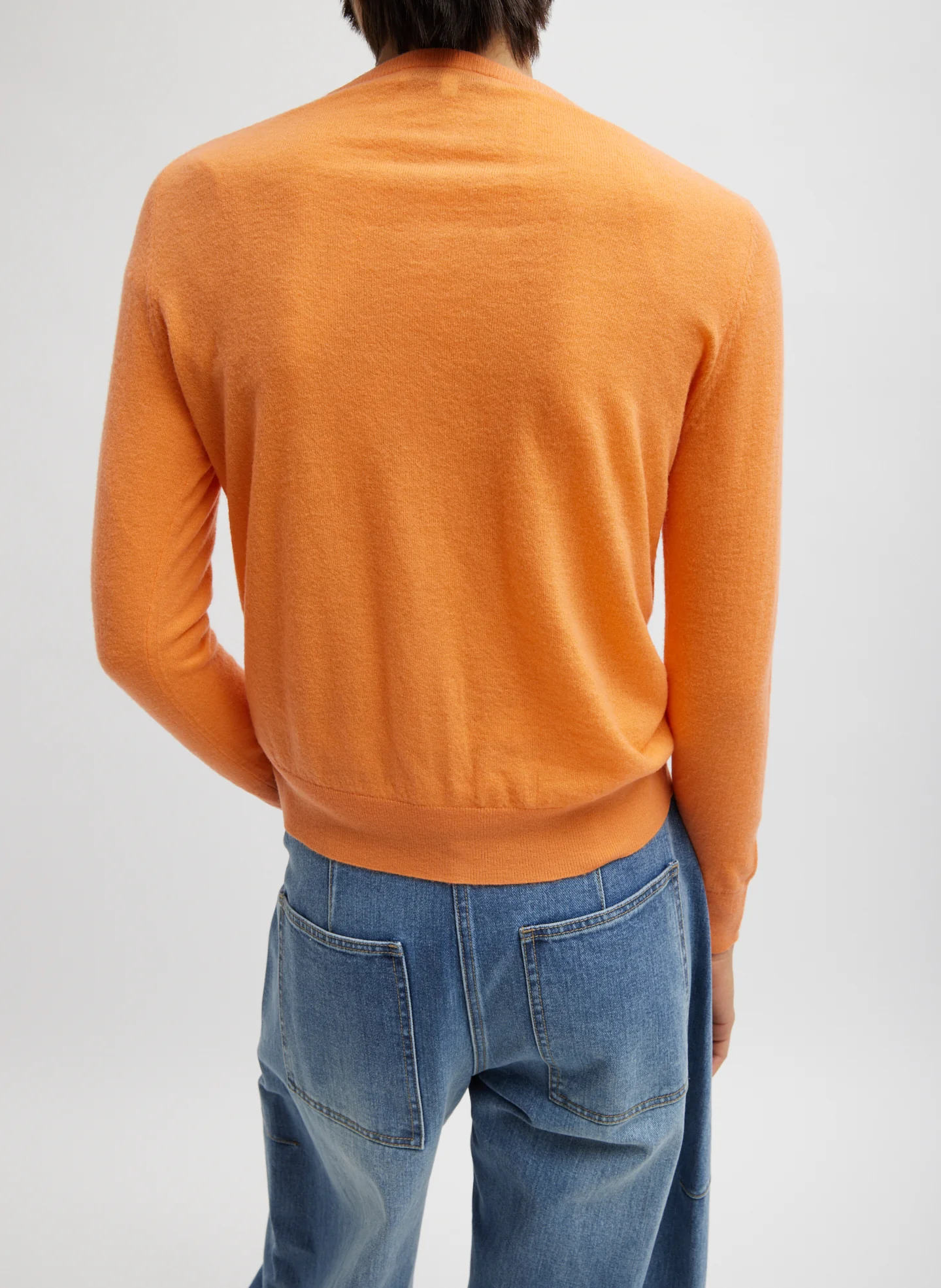 Skinlike Mercerized Wool Shrunken Cardigan - Image 5