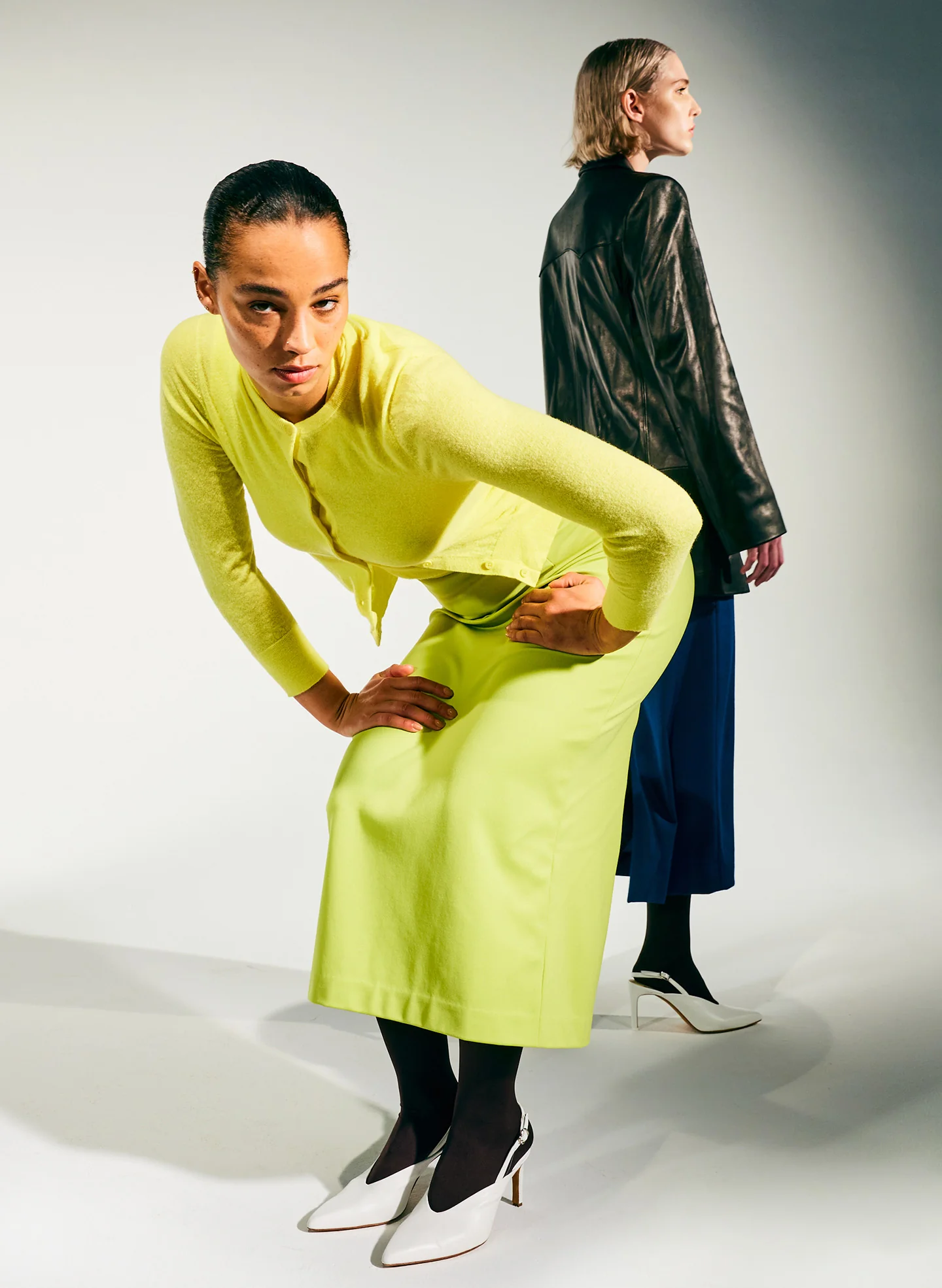 Skinlike Mercerized Wool Shrunken Cardigan - Image 7