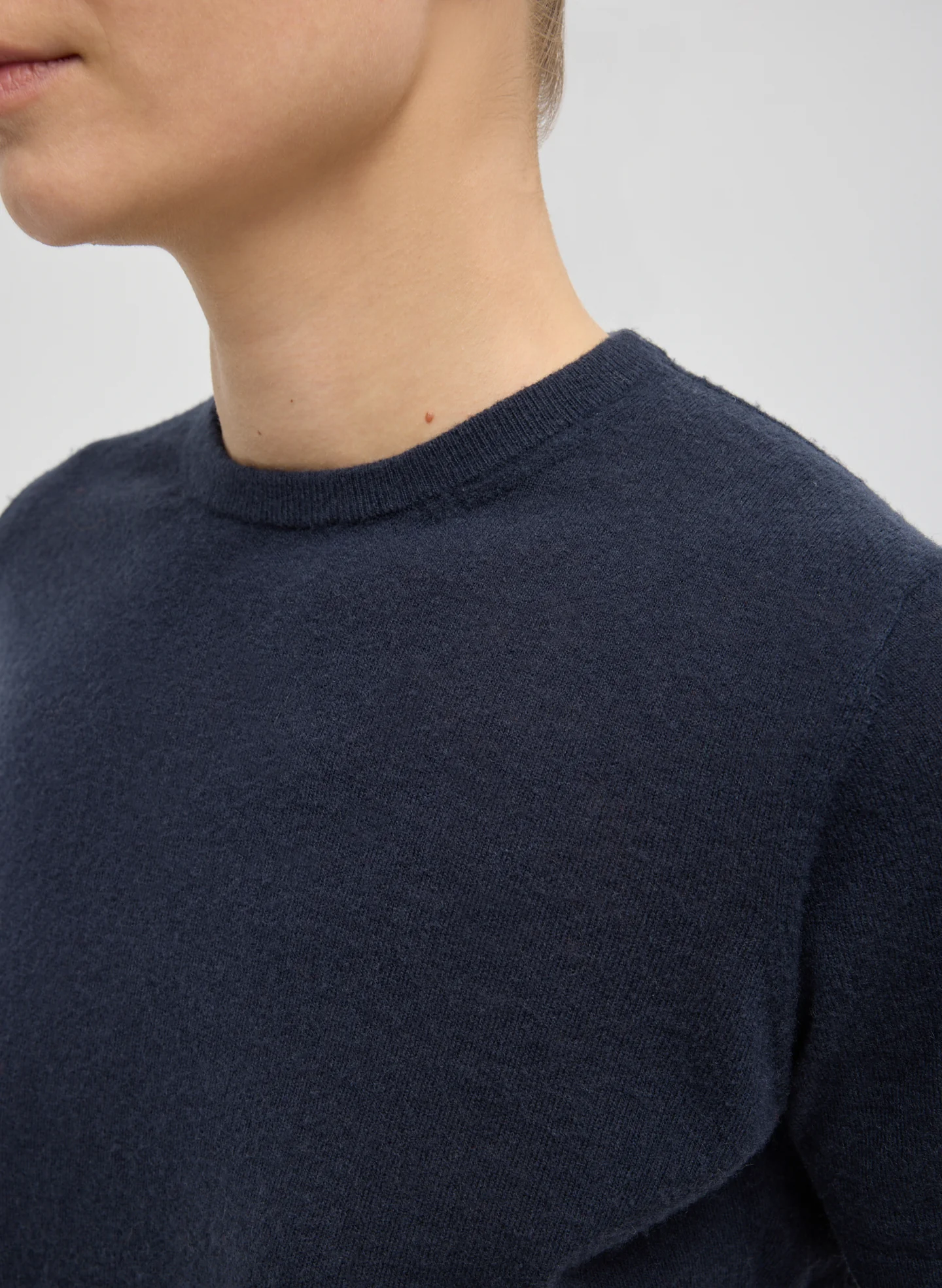 Skinlike Mercerized Wool Shrunken Tee - Image 4