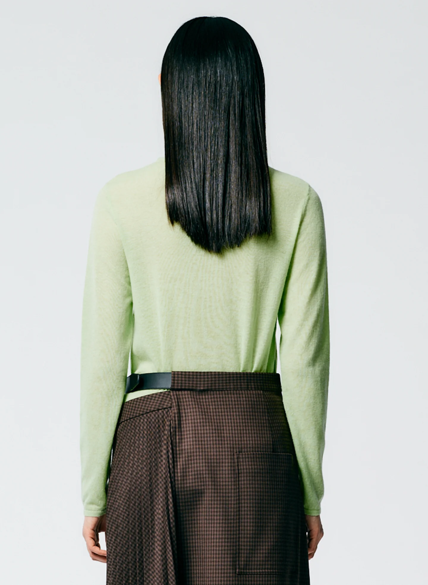 Skinlike Mercerized Wool Soft Sheer Pullover - Image 7