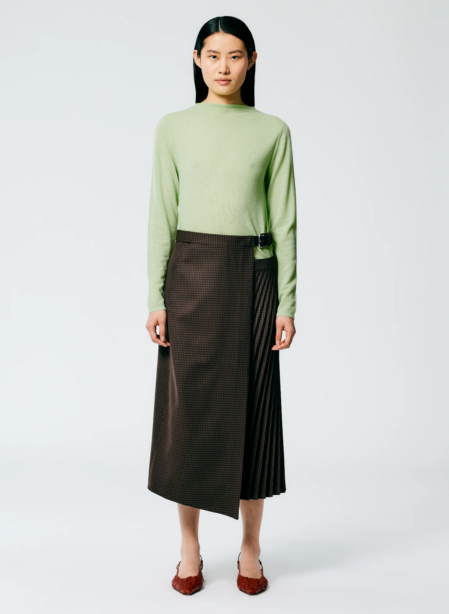 Skinlike Mercerized Wool Soft Sheer Pullover - Image 8