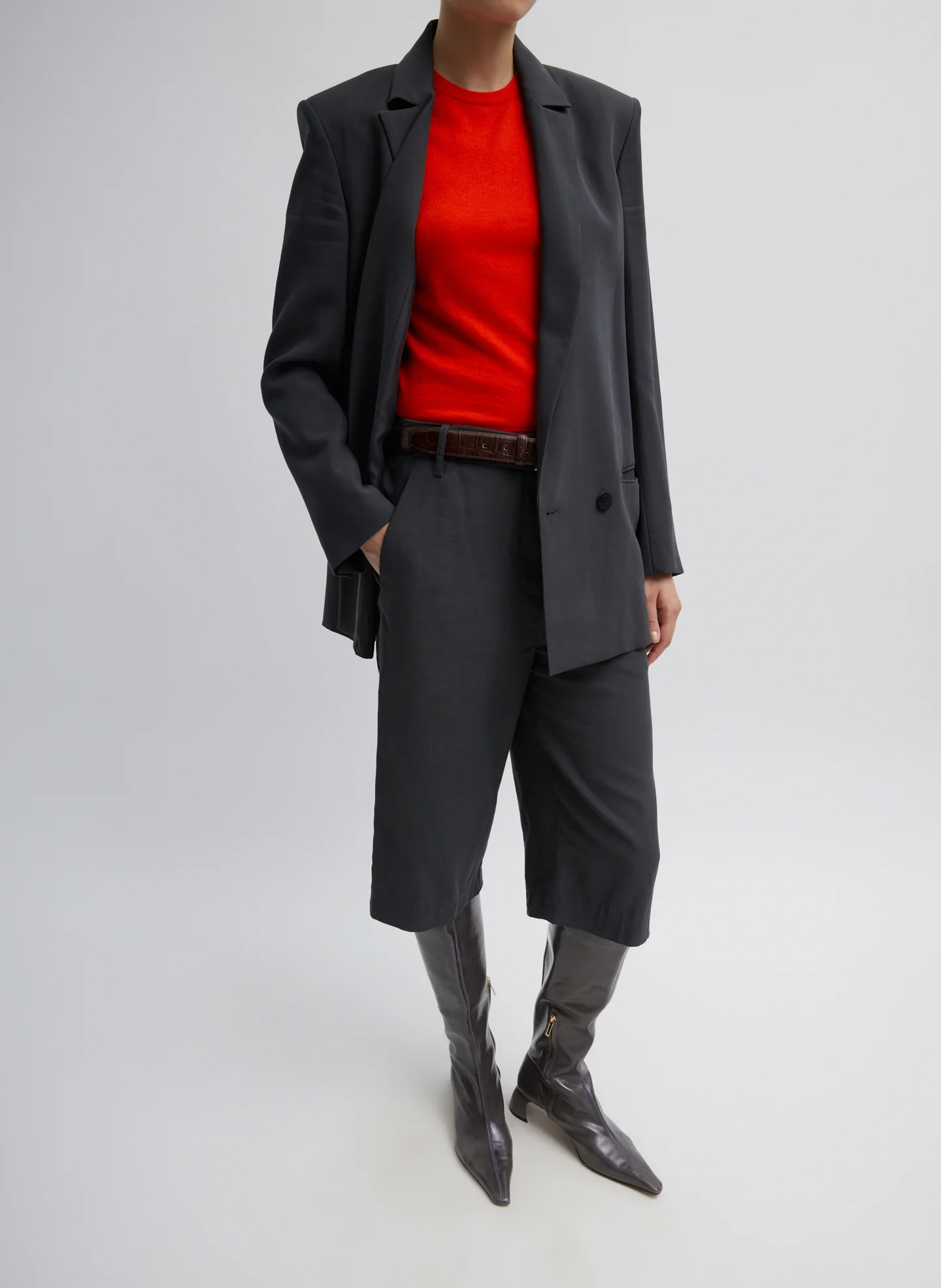 Skinlike Mercerized Wool Soft Sheer Pullover - Image 5