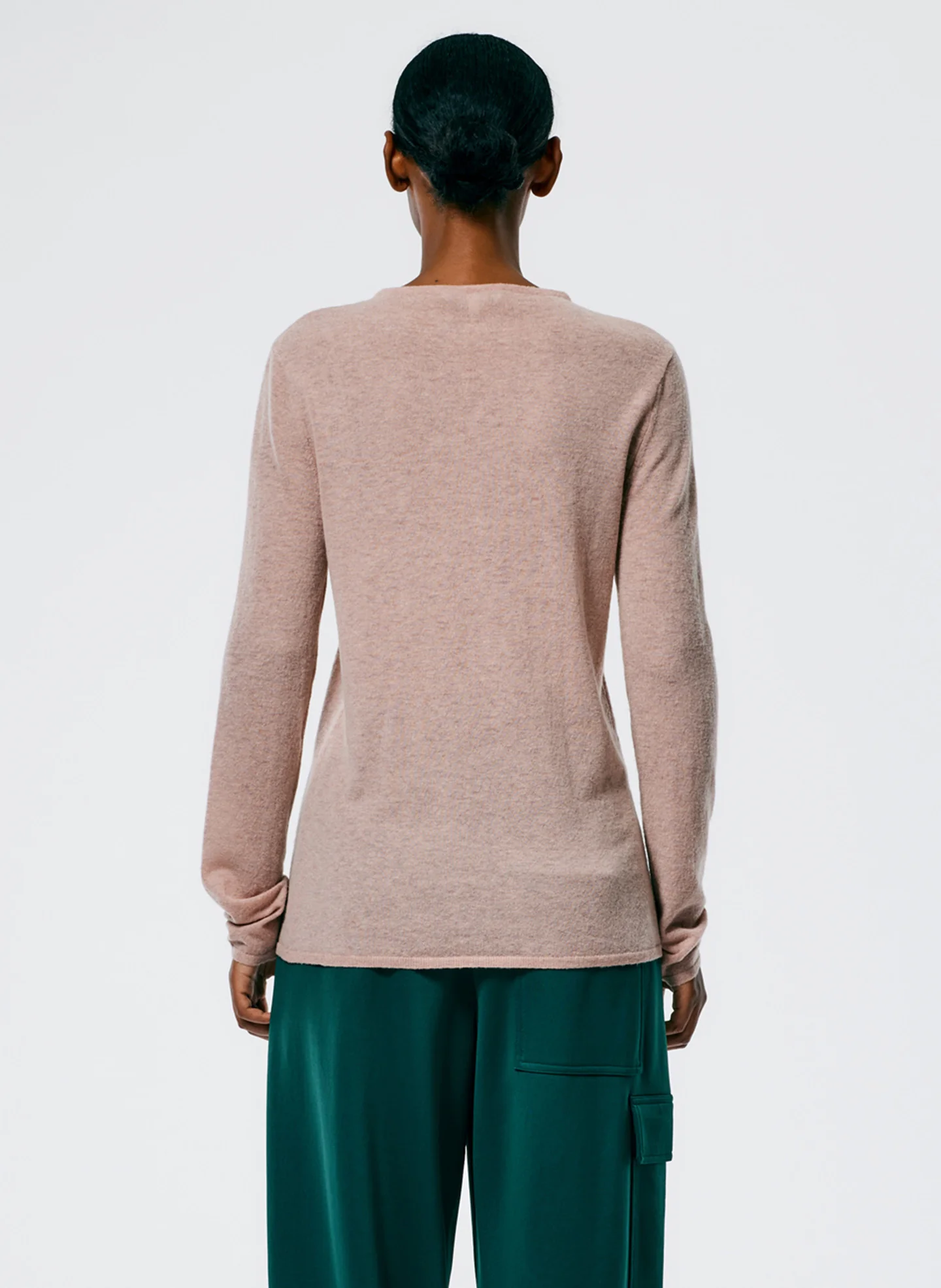 Skinlike Mercerized Wool Soft Sheer Pullover - Image 4