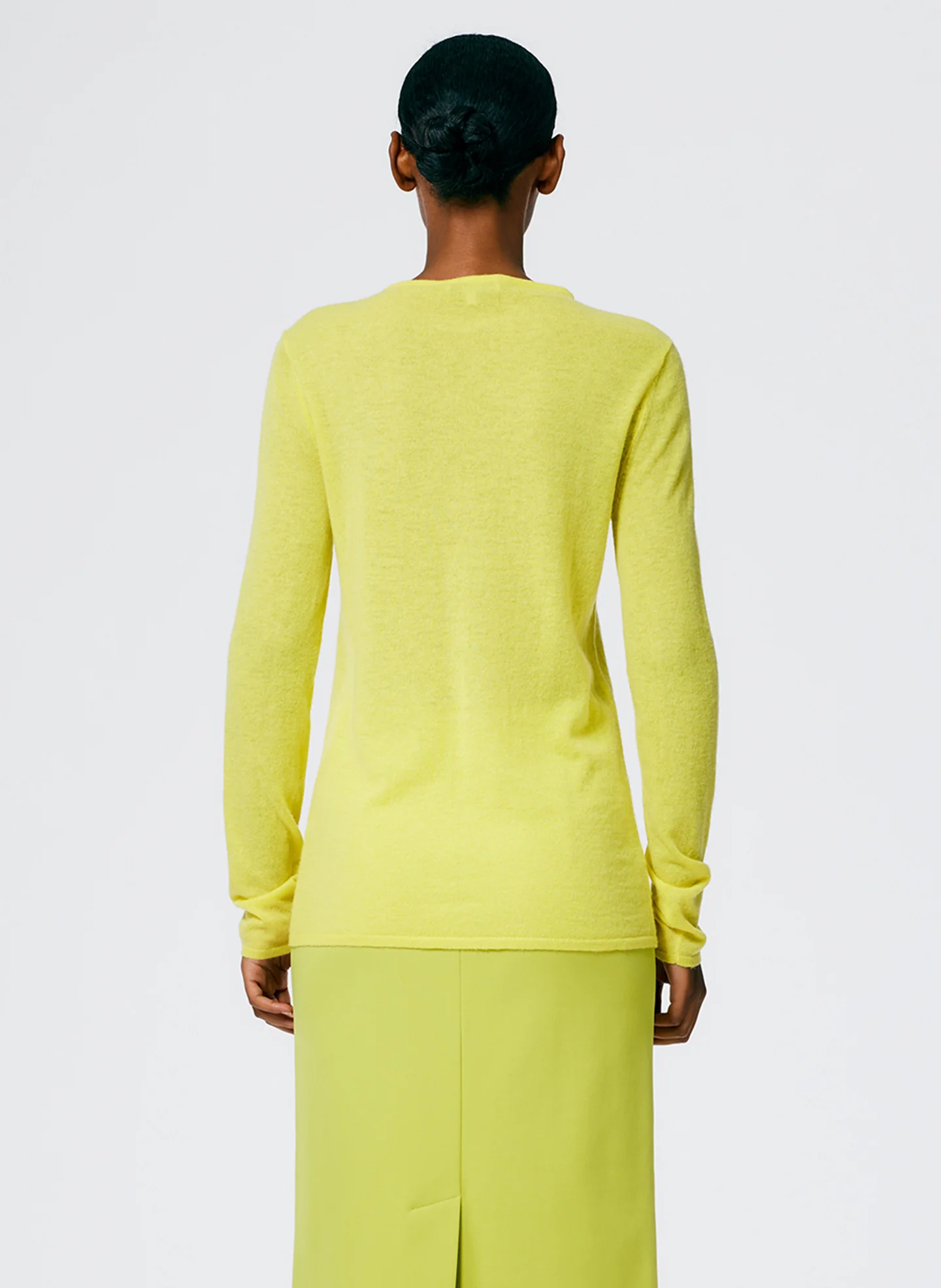 Skinlike Mercerized Wool Soft Sheer Pullover - Image 5