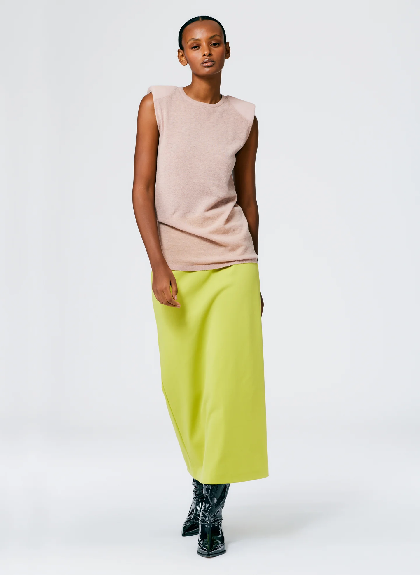Skinlike Mercerized Wool Tube Tank - Image 5