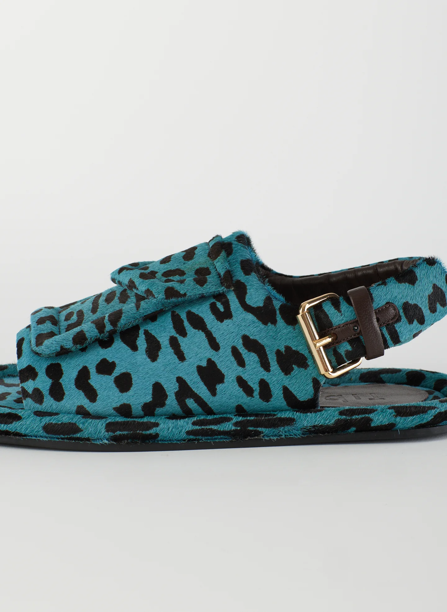 Pony Hair Calf Print Slingback Beryen Sandal - Image 6