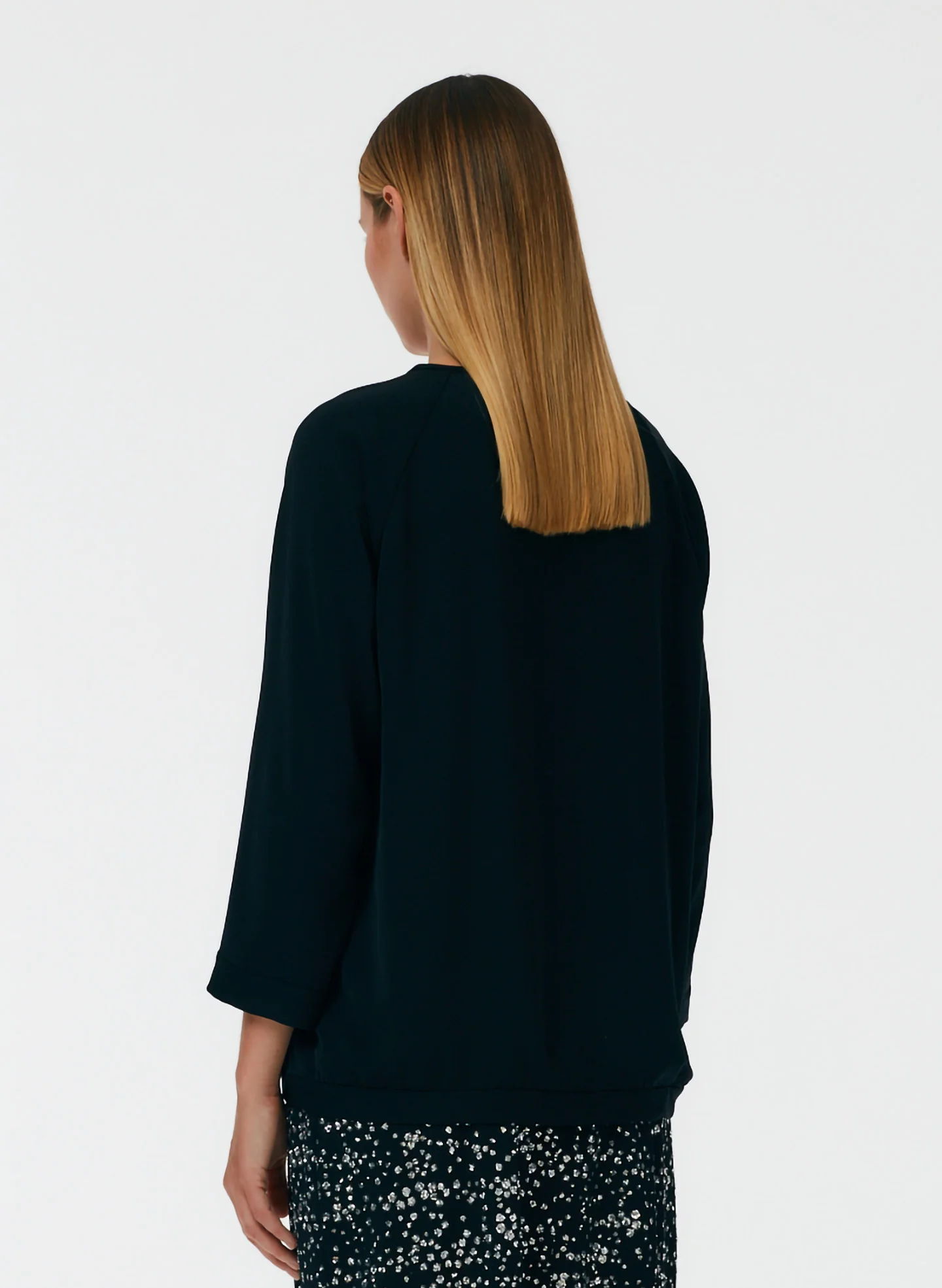 Soft Drape Asymmetrical Sweatshirt - Image 8