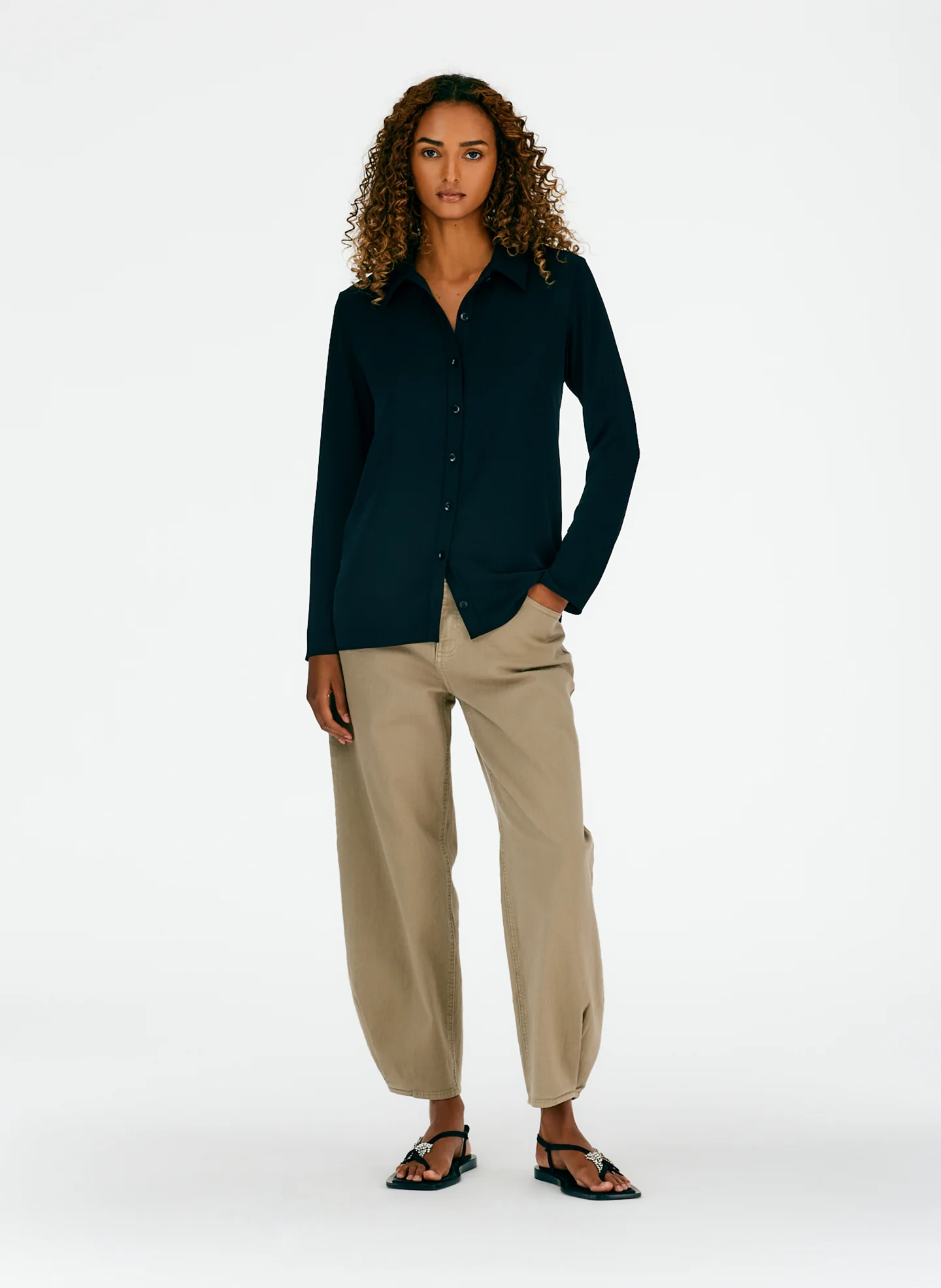 Soft Drape Slim Shirt - Image 6