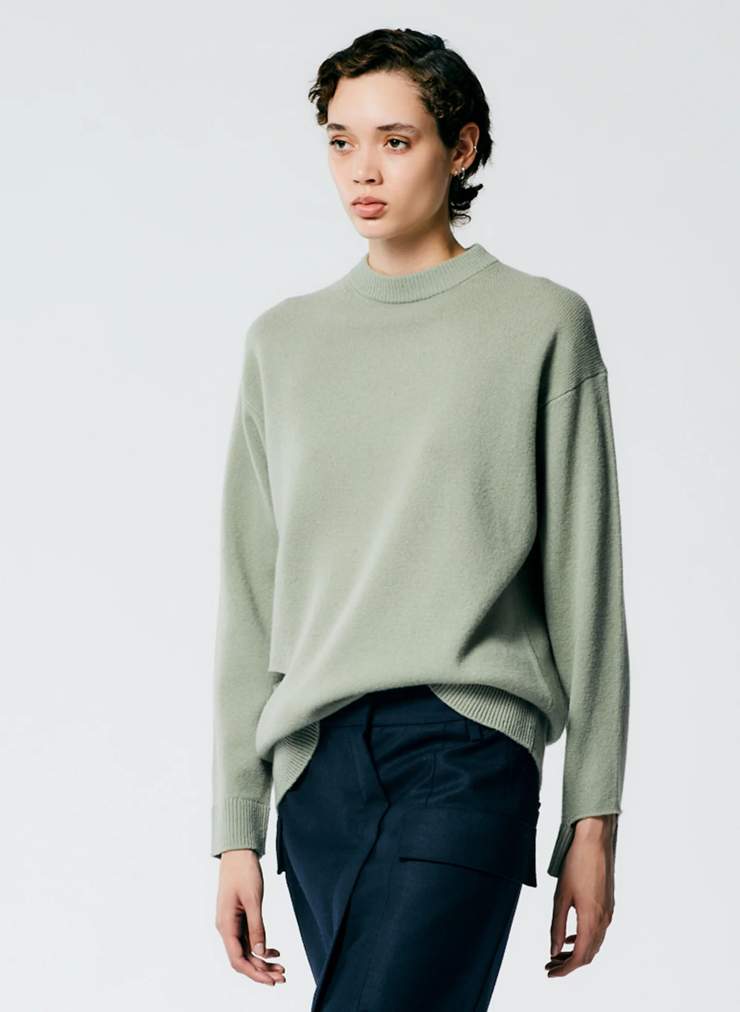 Soft Lambswool Crewneck Easy Pullover - Image 2