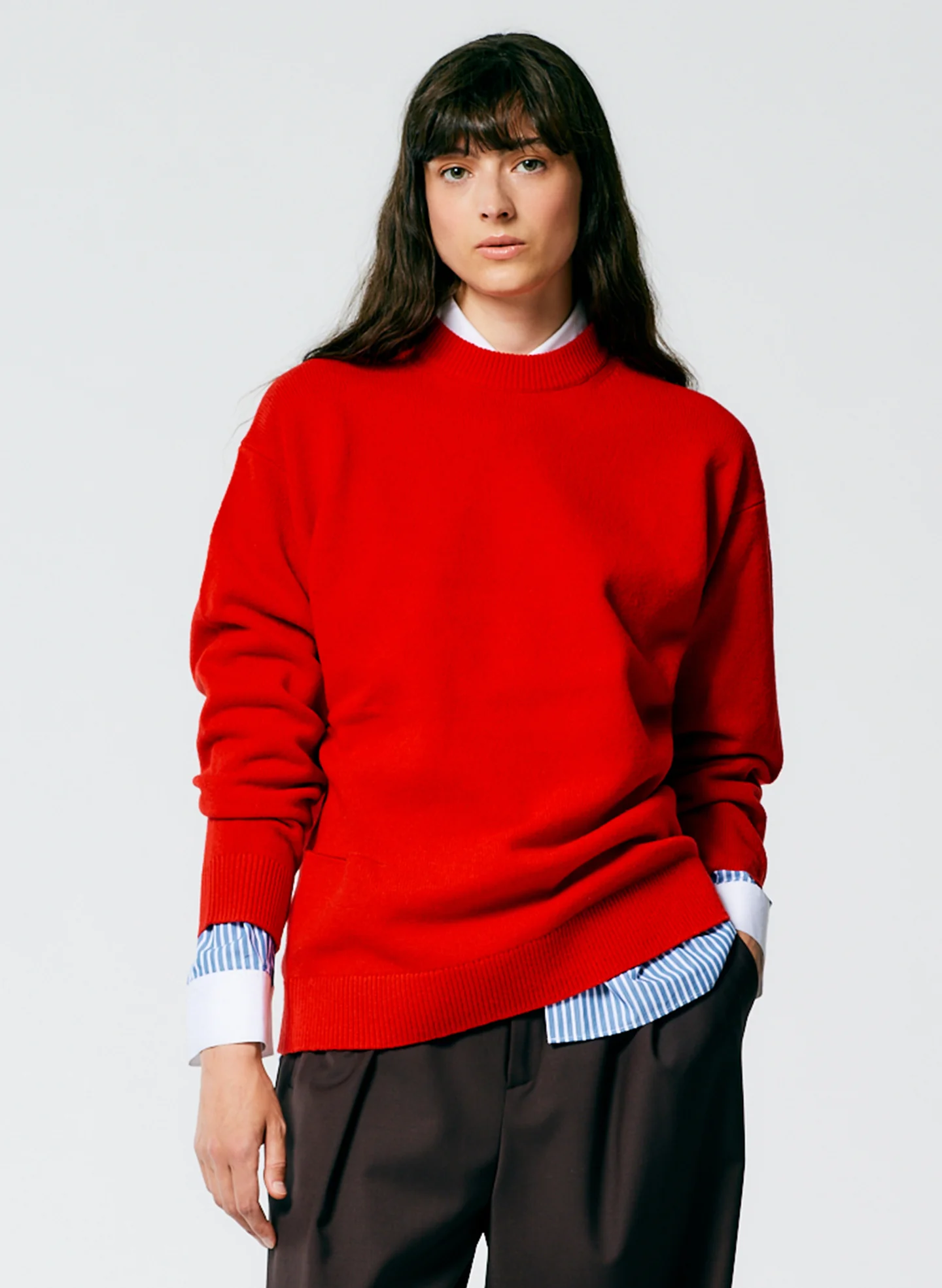 Soft Lambswool Crewneck Easy Pullover