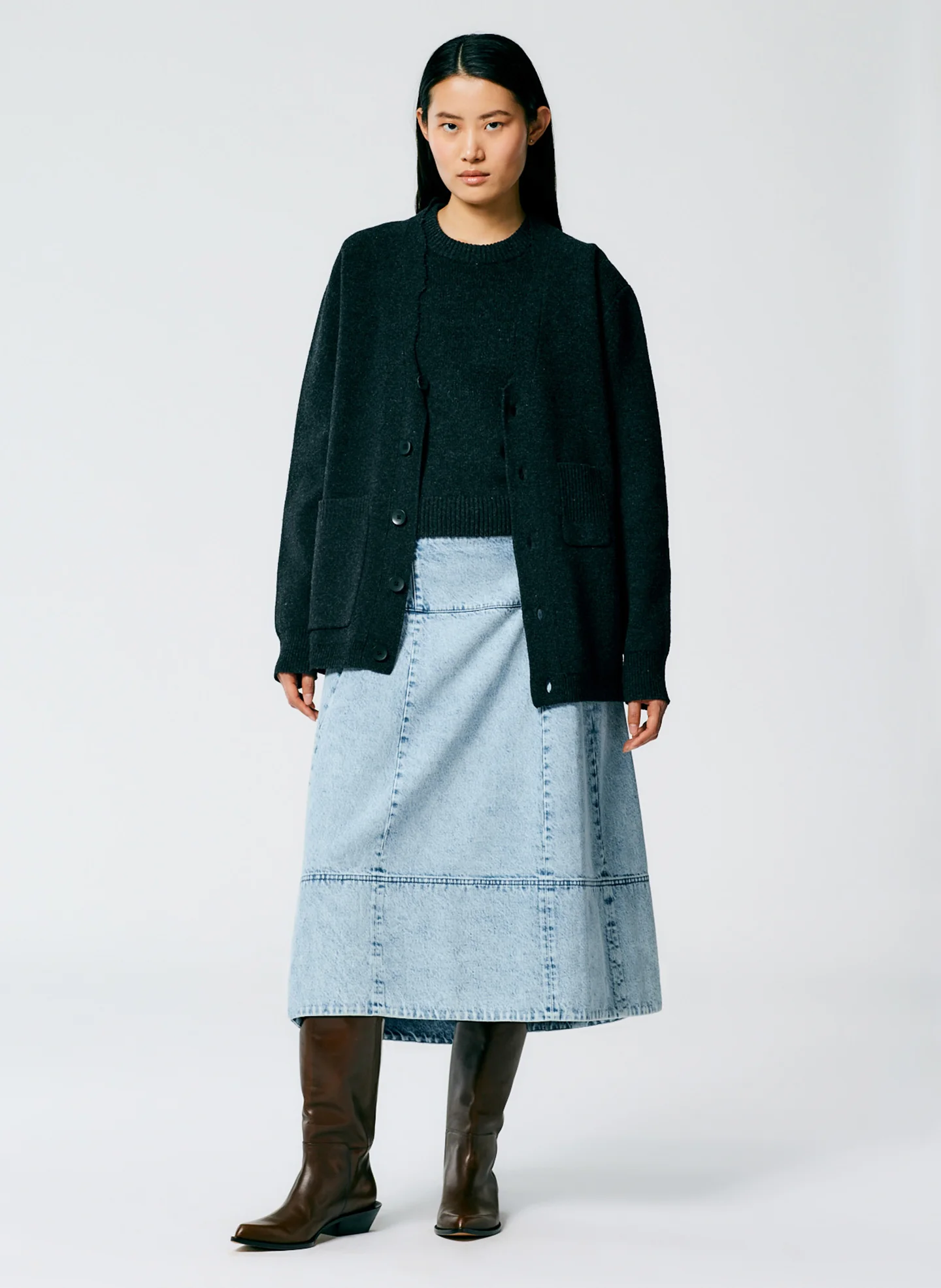 Soft Lambswool Distressed Cardigan - Image 4
