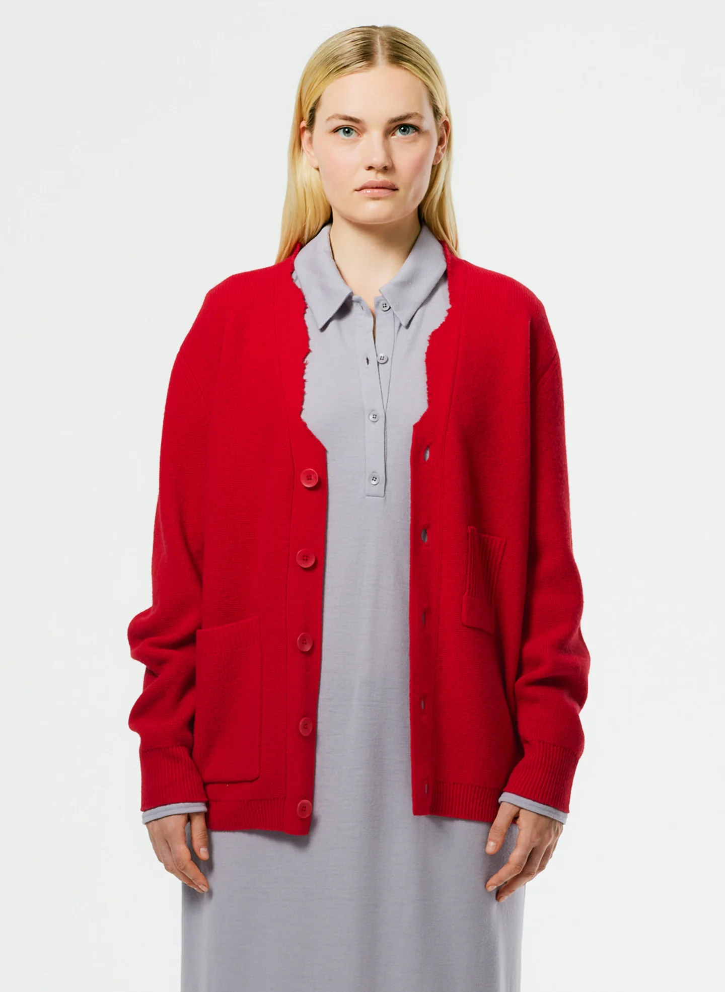Soft Lambswool Distressed Cardigan
