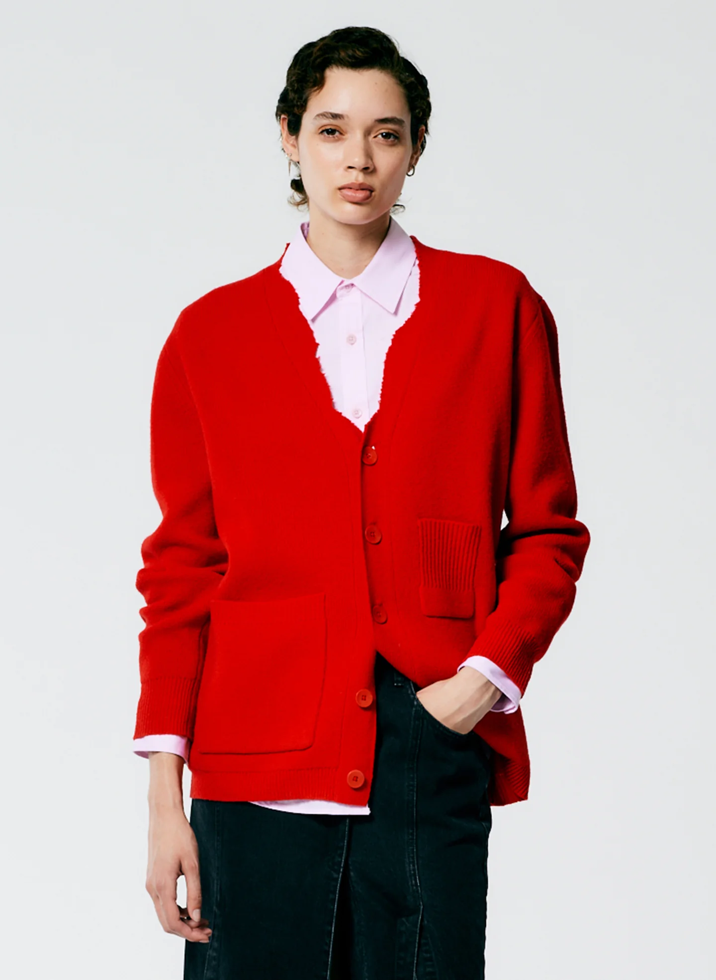 Soft Lambswool Distressed Cardigan - Image 4
